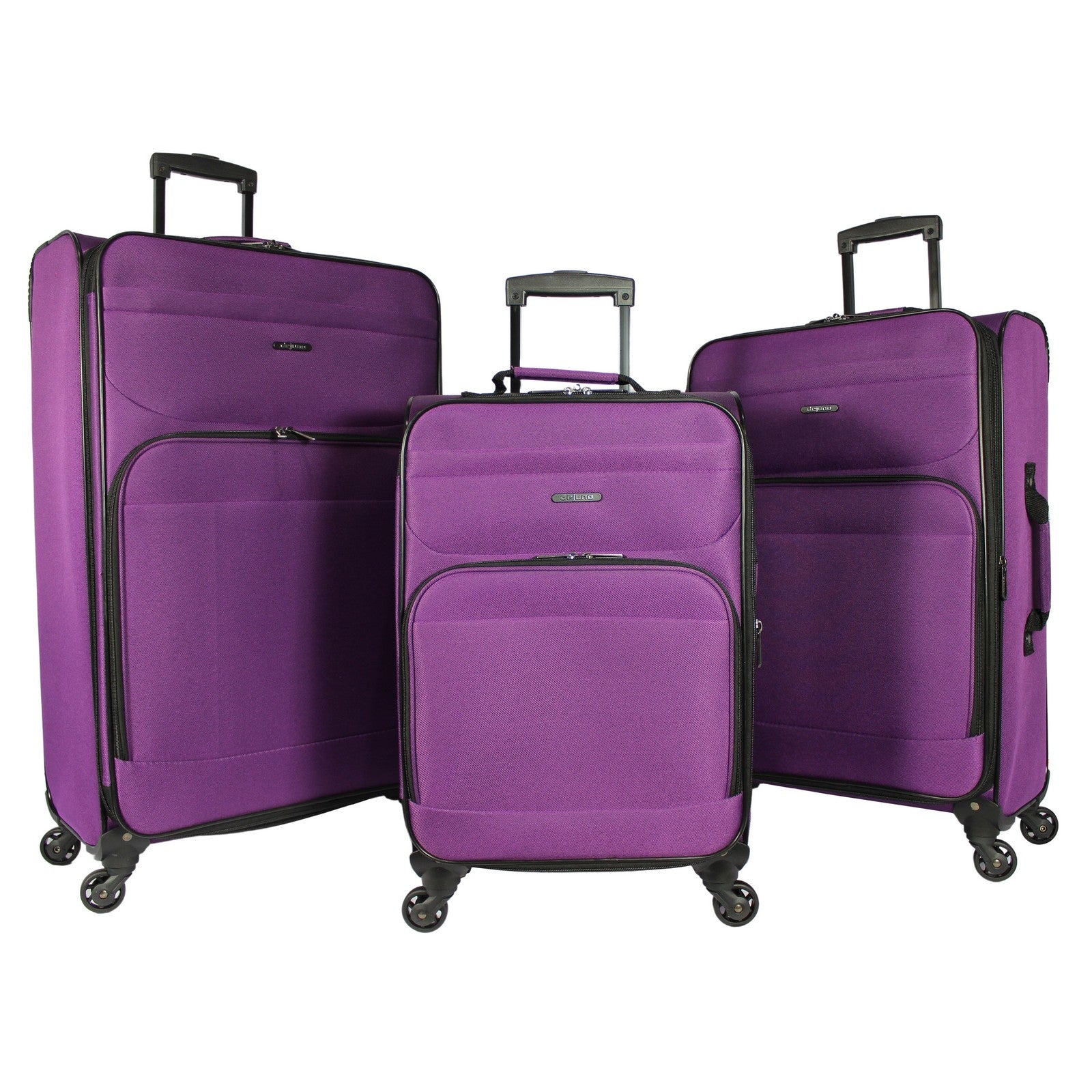 Dejuno Lisbon 3-Piece Lightweight Expandable Spinner Luggage Set