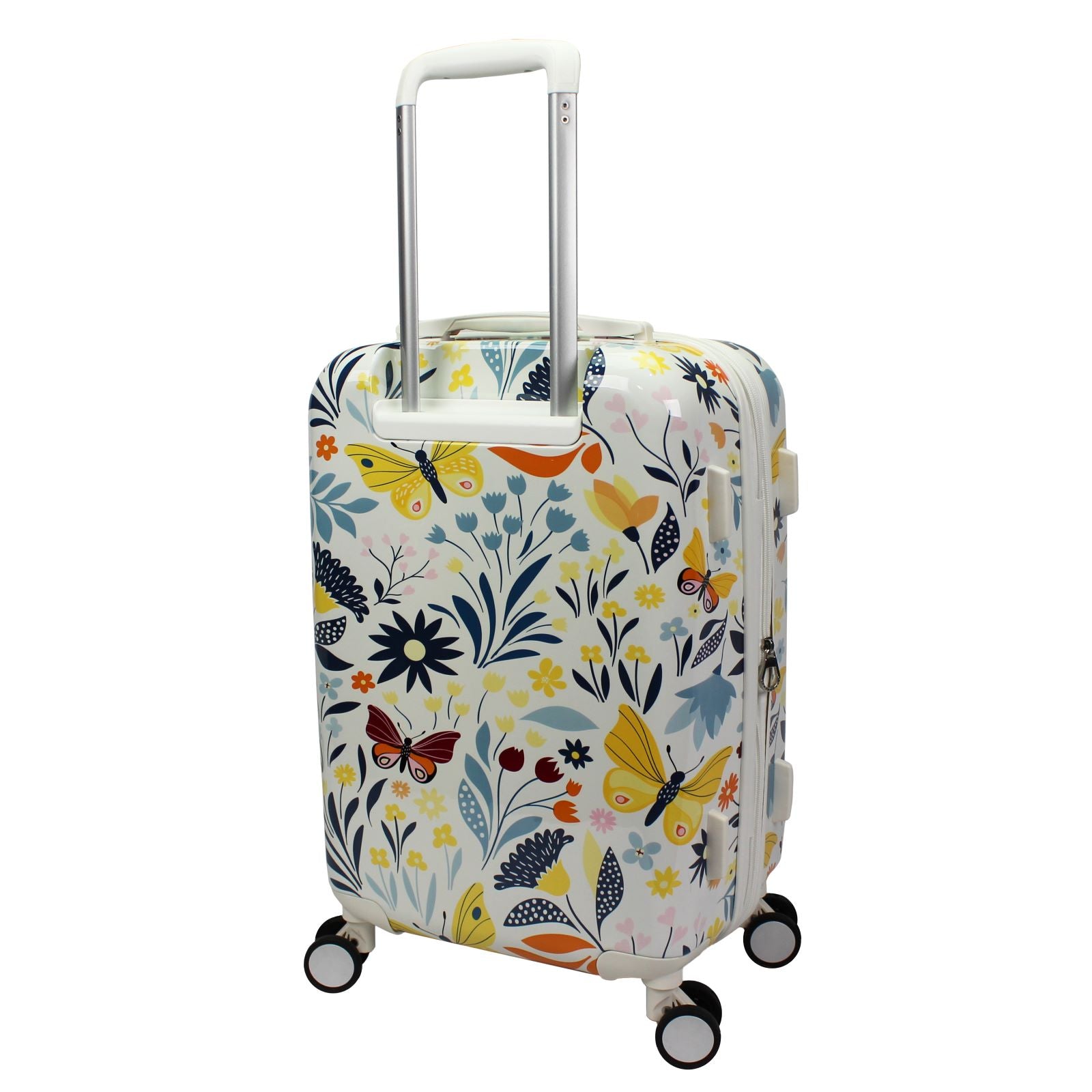World Traveler Dejuno Floral Butterfly 3-Piece Expandable Spinner Luggage Set
