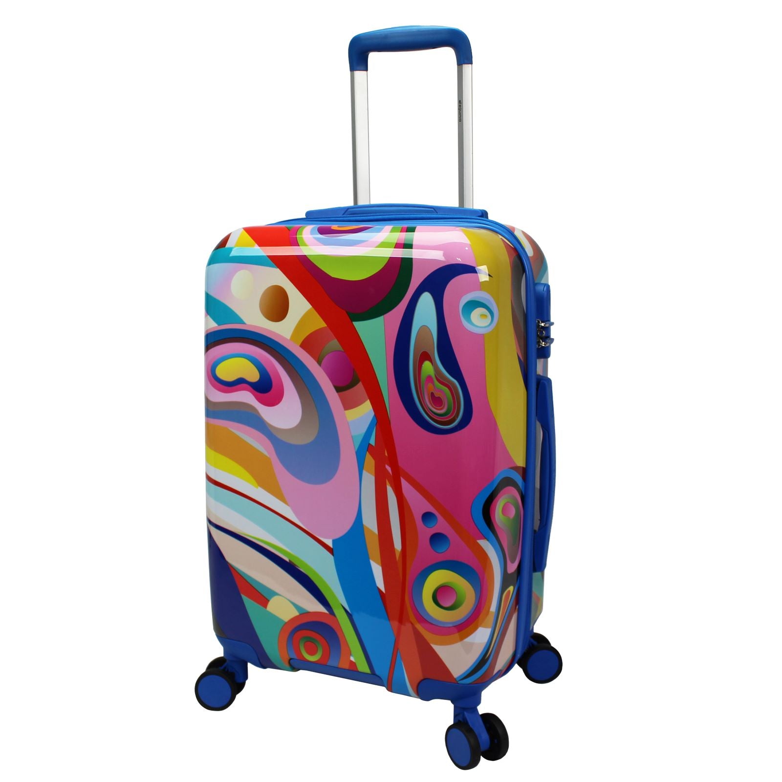 World Traveler Dejuno Art Hardside 3-Piece Expandable Spinner Luggage Set