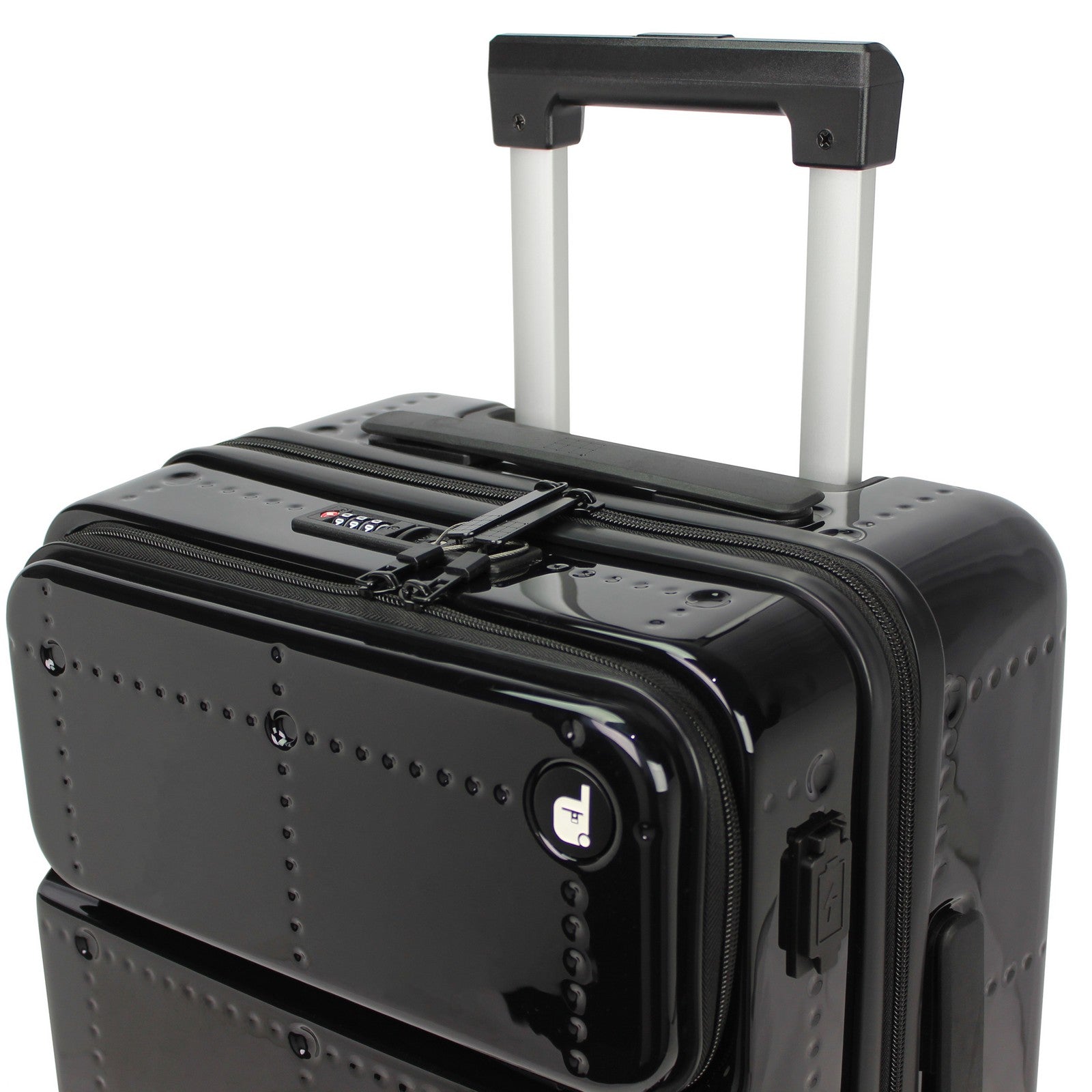 World Traveler Dejuno Avery Smart 20-Inch Carry-On Suitcase with USB & USB-C Ports