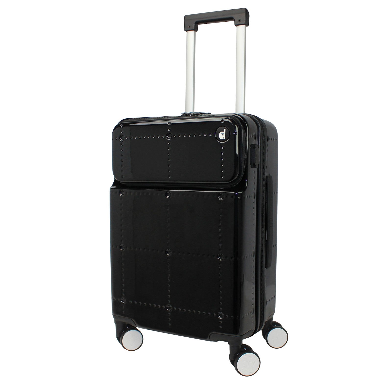 World Traveler Dejuno Avery Smart 20-Inch Carry-On Suitcase with USB & USB-C Ports