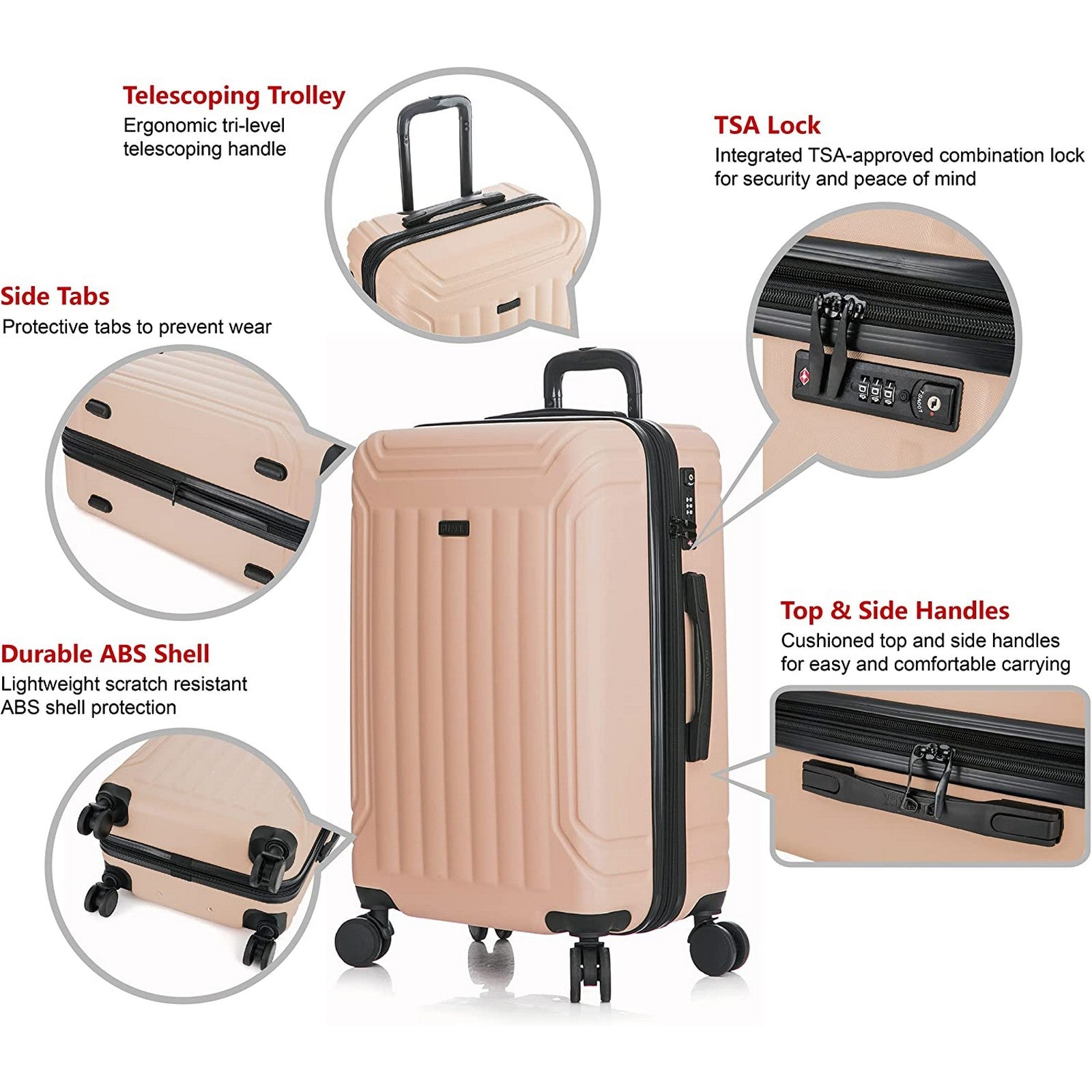 Hipack Rover New Generation Hardside 3-Piece Luggage Set