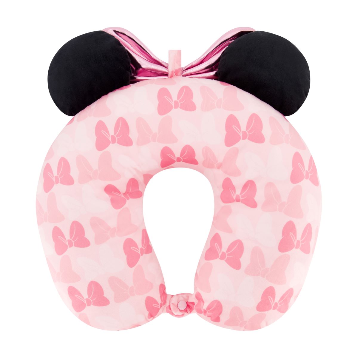 Disney Minnie Mouse Blush bows 3D ears and bow travel pillow