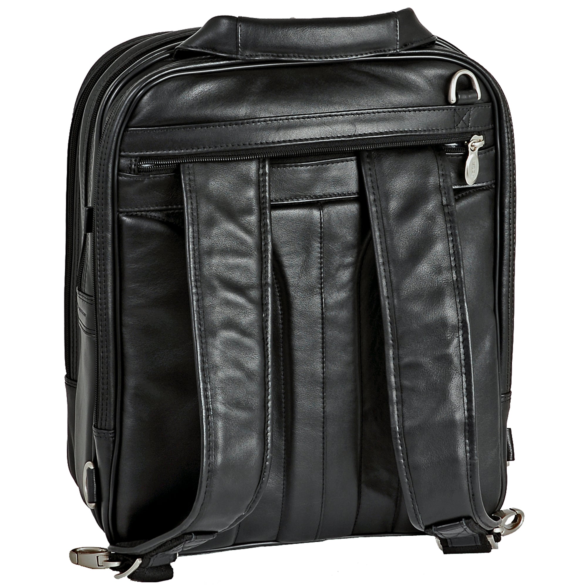 McKlein LINCOLN PARK 15" Leather Three-Way Backpack Laptop Briefcase
