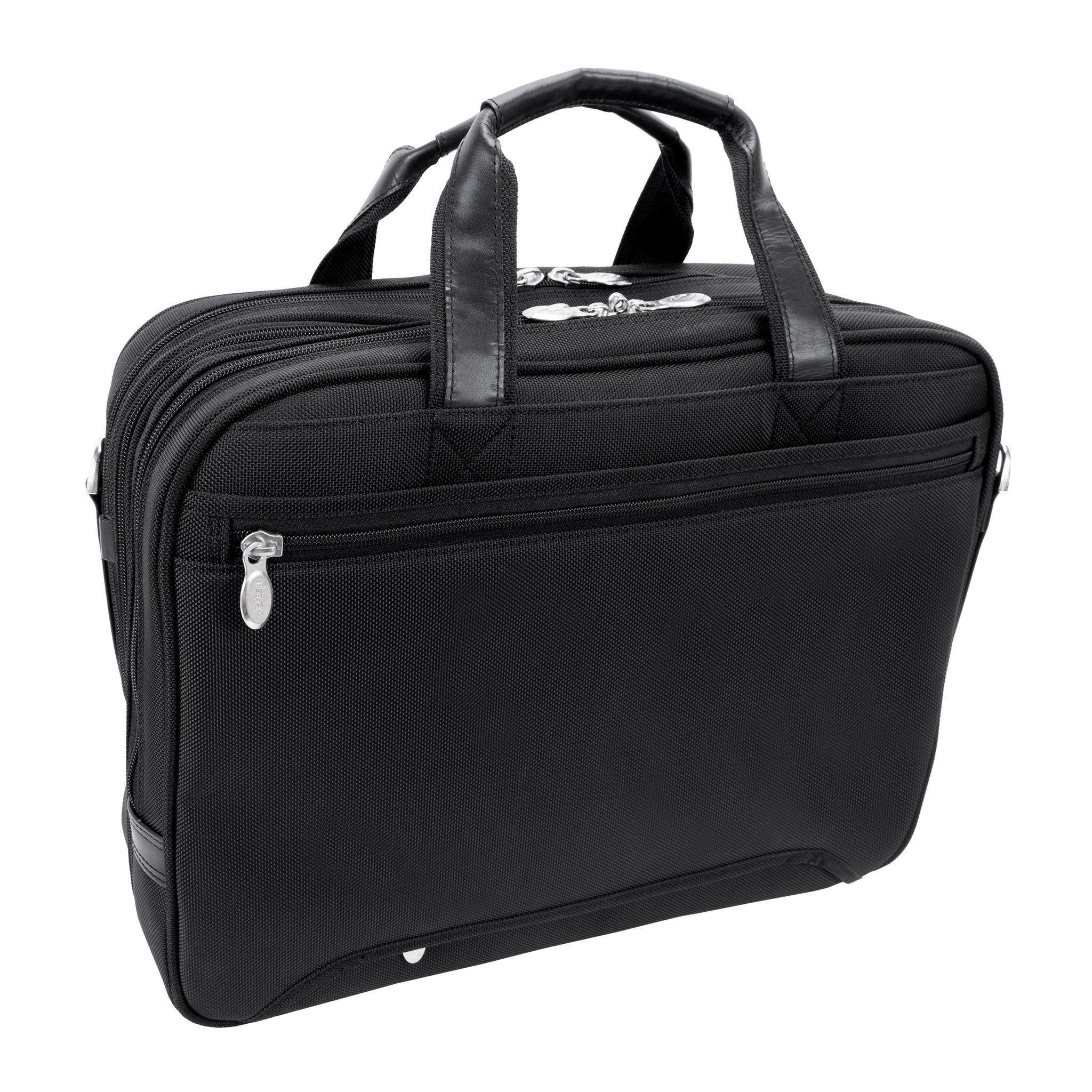 McKlein PEARSON 17" Nylon Expandable Double Compartment Laptop Briefcase