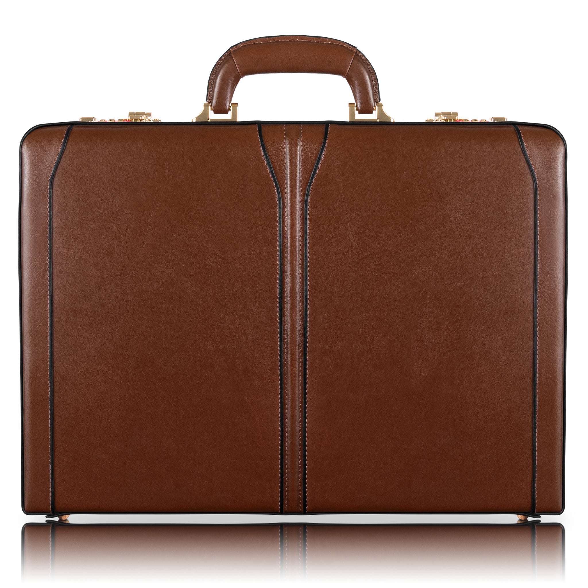 McKlein LAWSON Leather 3.5" Attaché Briefcase