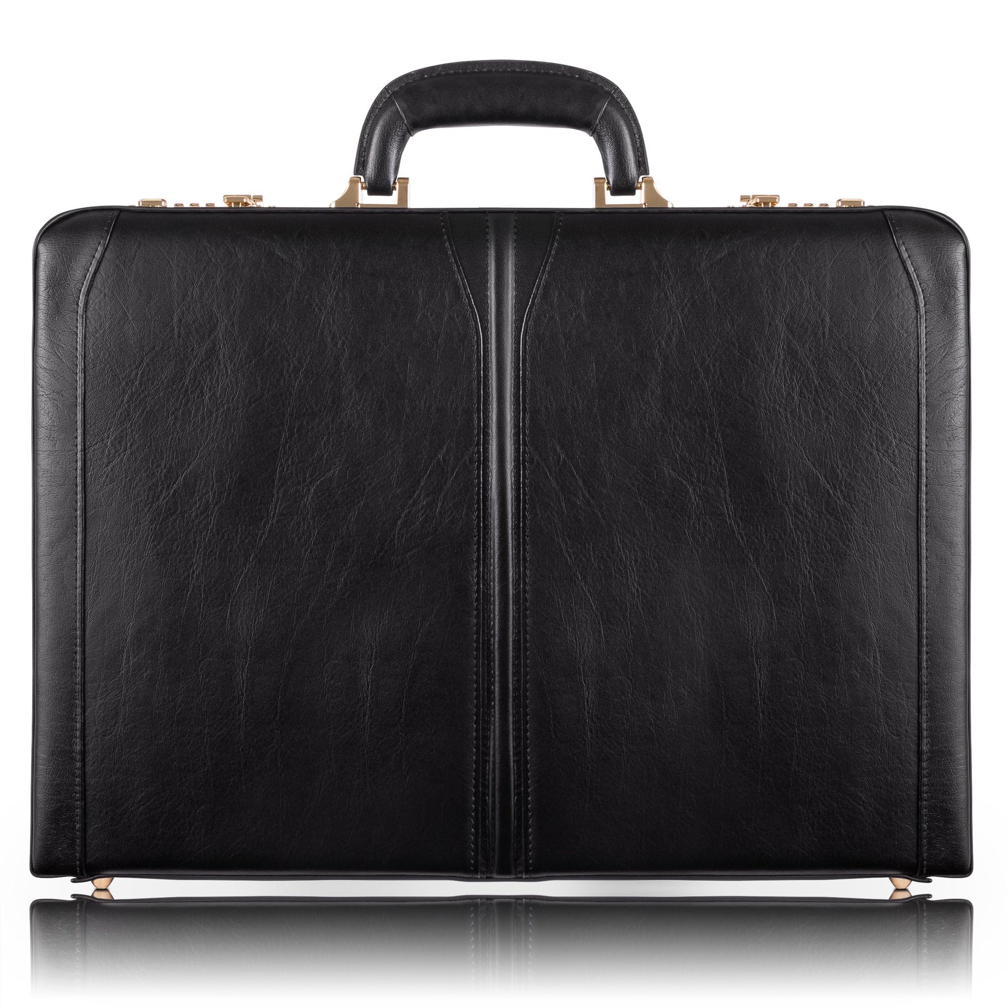 McKlein LAWSON Leather 3.5" Attaché Briefcase