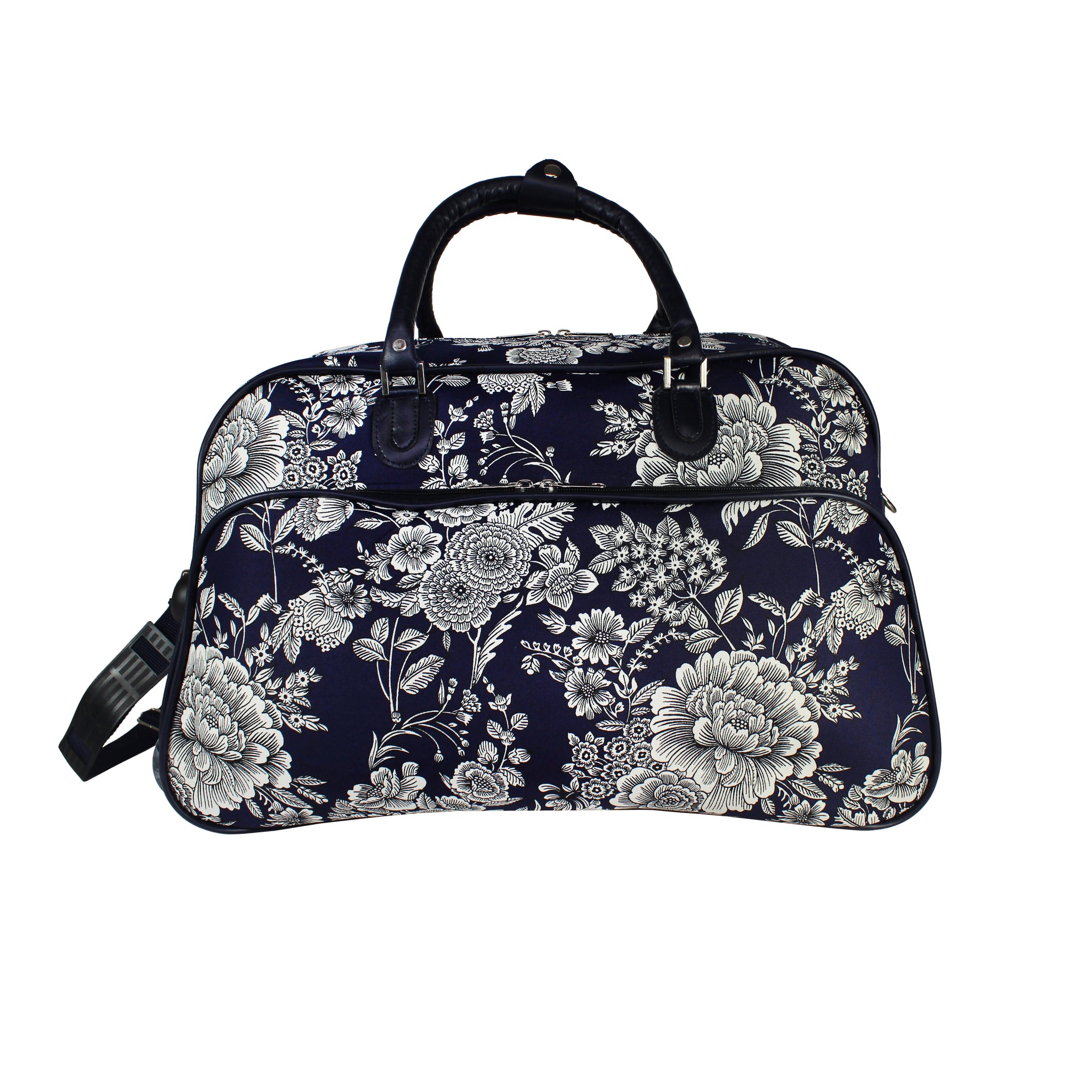 CalBags Floral 21" Rolling Carry-On Duffel Bags