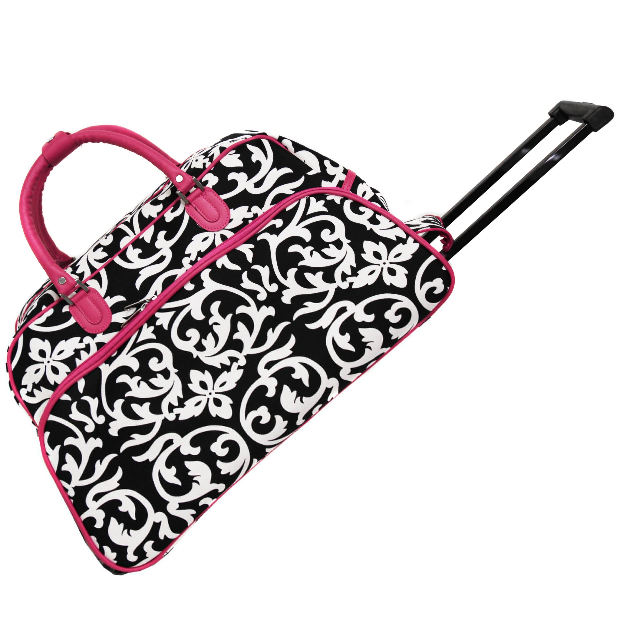 CalBags Damask 21" Rolling Carry-On Duffel Bags