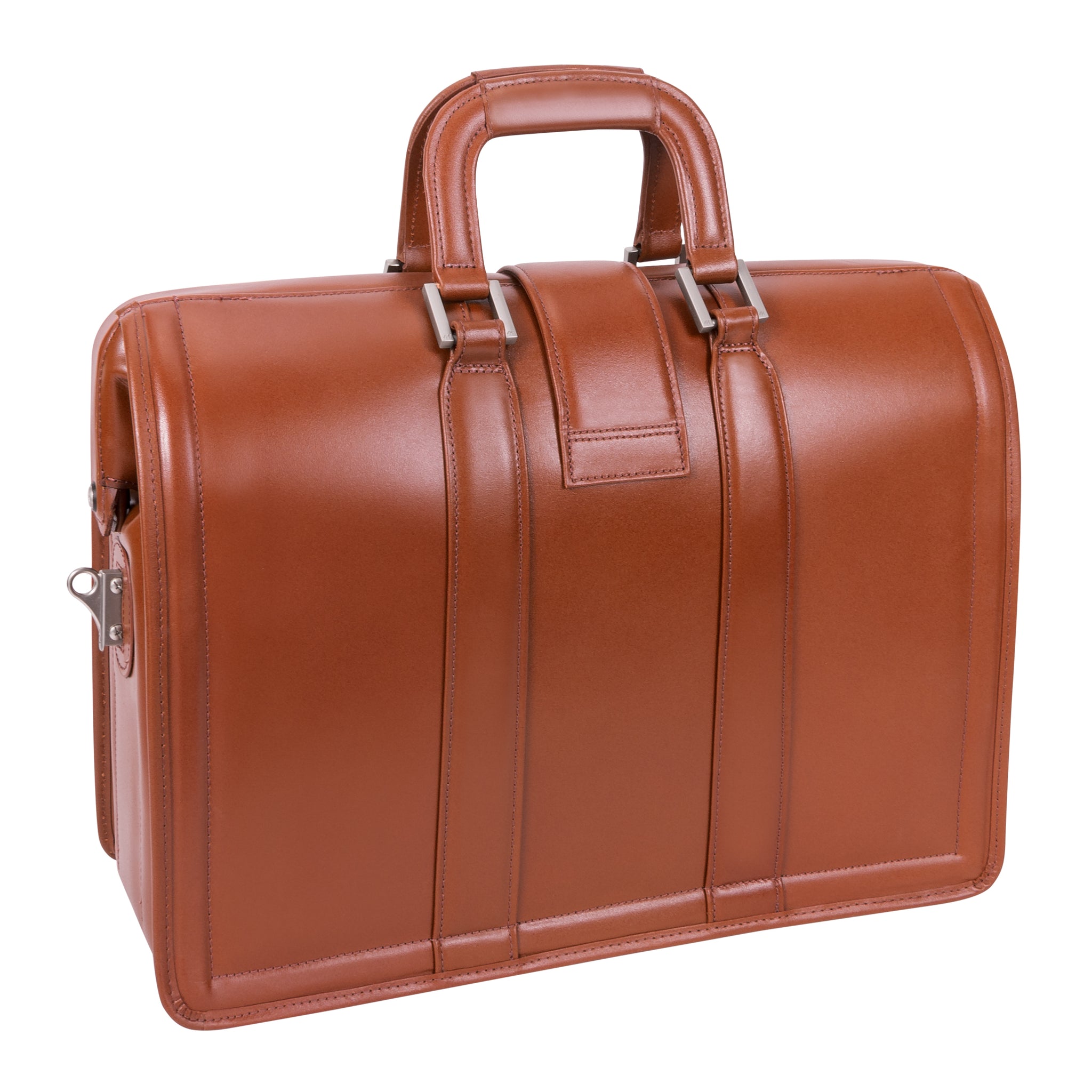 McKlein MORGAN 17" Leather Litigator Laptop Briefcase