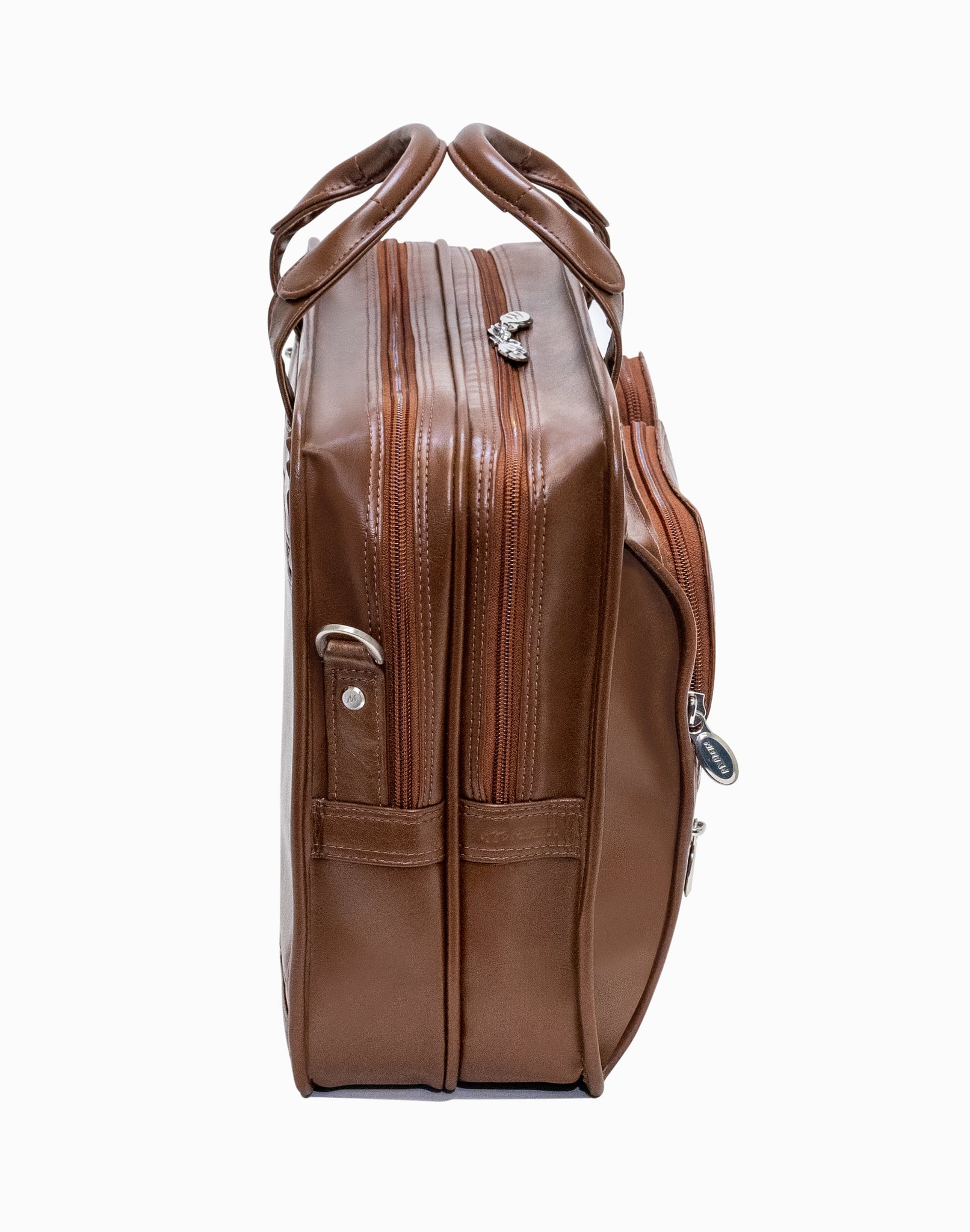 McKlein HUBBARD 15" Leather Double Compartment Laptop Briefcase