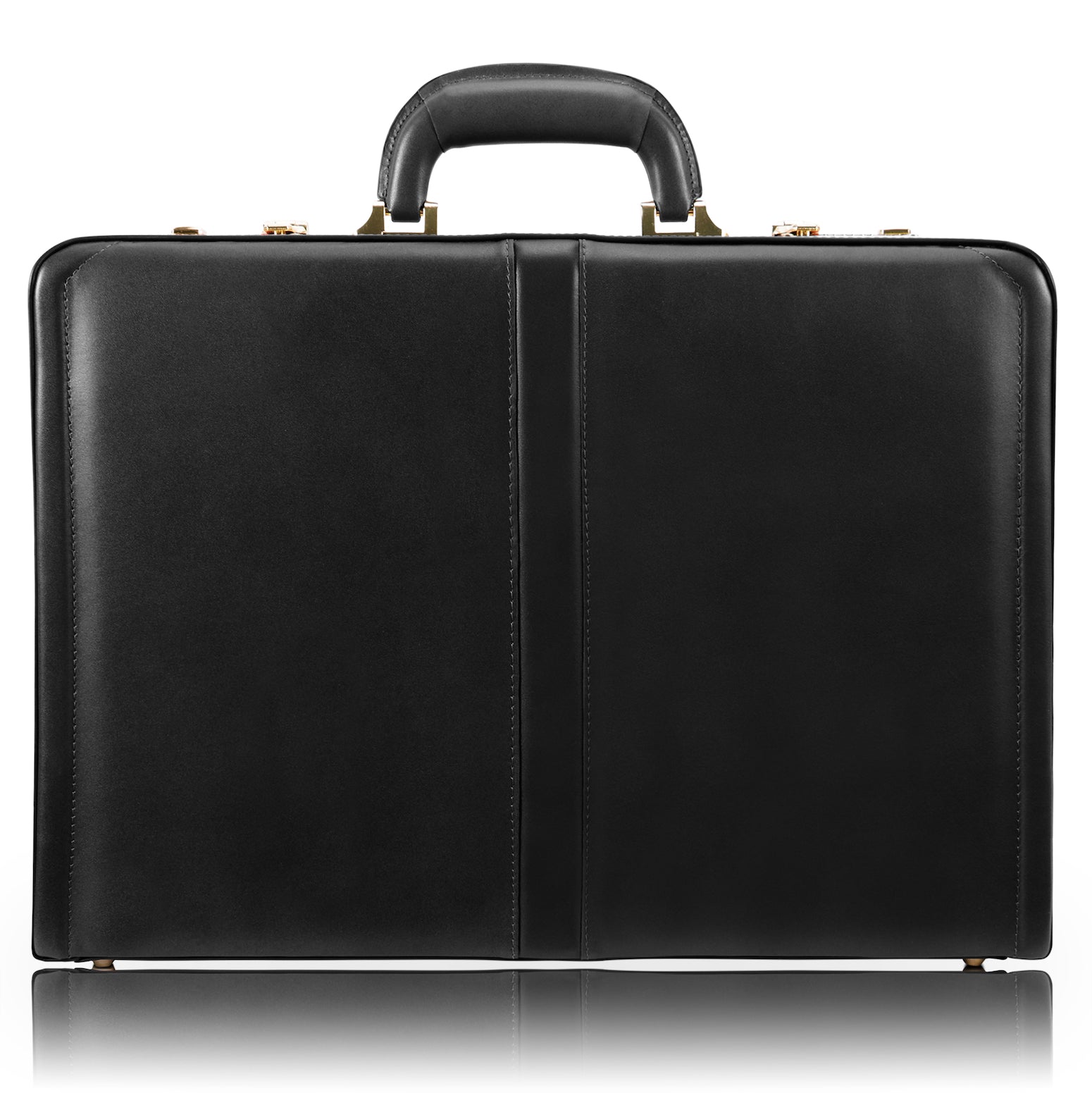 McKlein REAGAN Leather 3.5" Attaché Briefcase