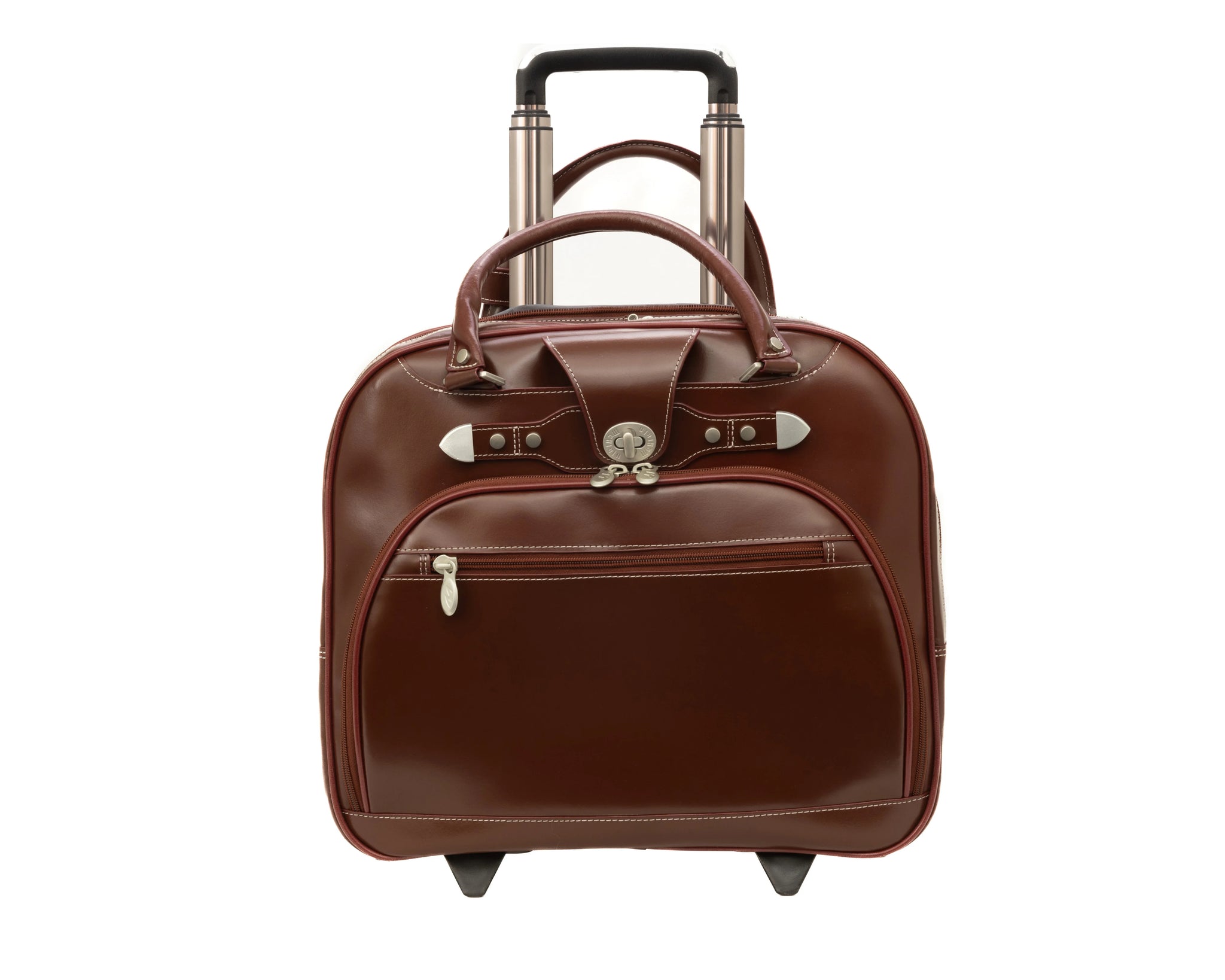 McKlein REDWOOD 15" Leather Wheeled Ladies' Laptop Briefcase
