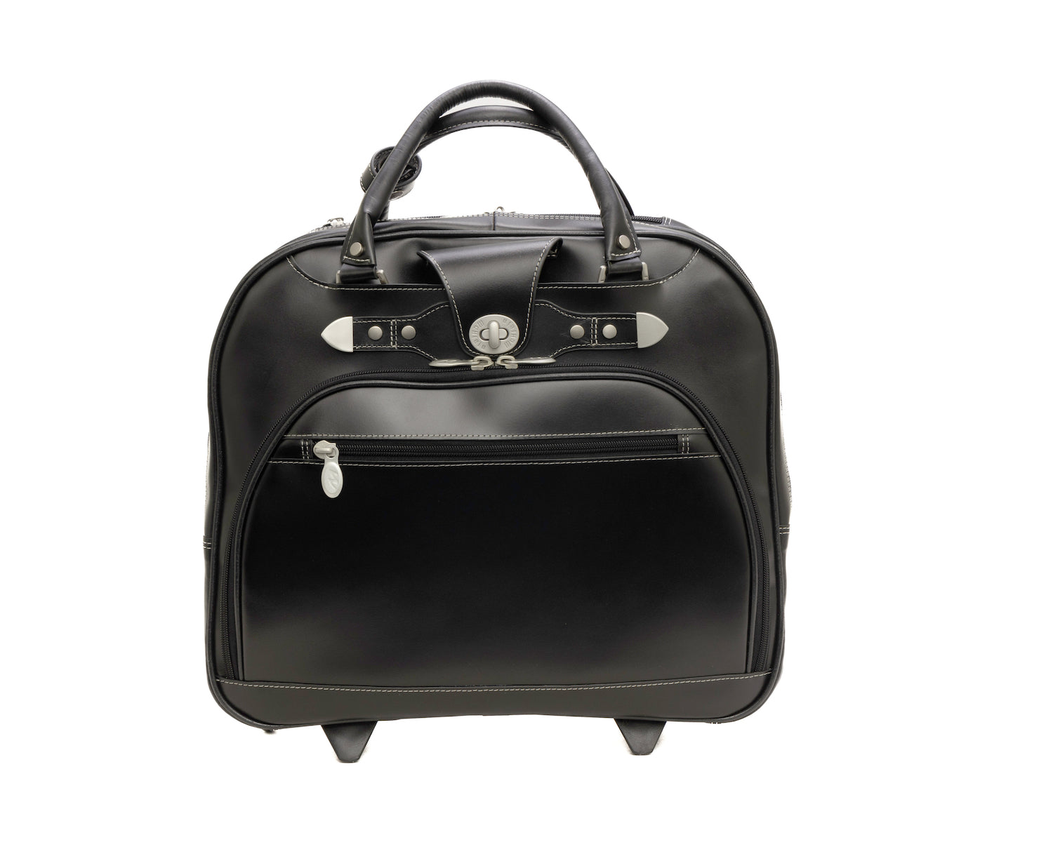 McKlein REDWOOD 15" Leather Wheeled Ladies' Laptop Briefcase