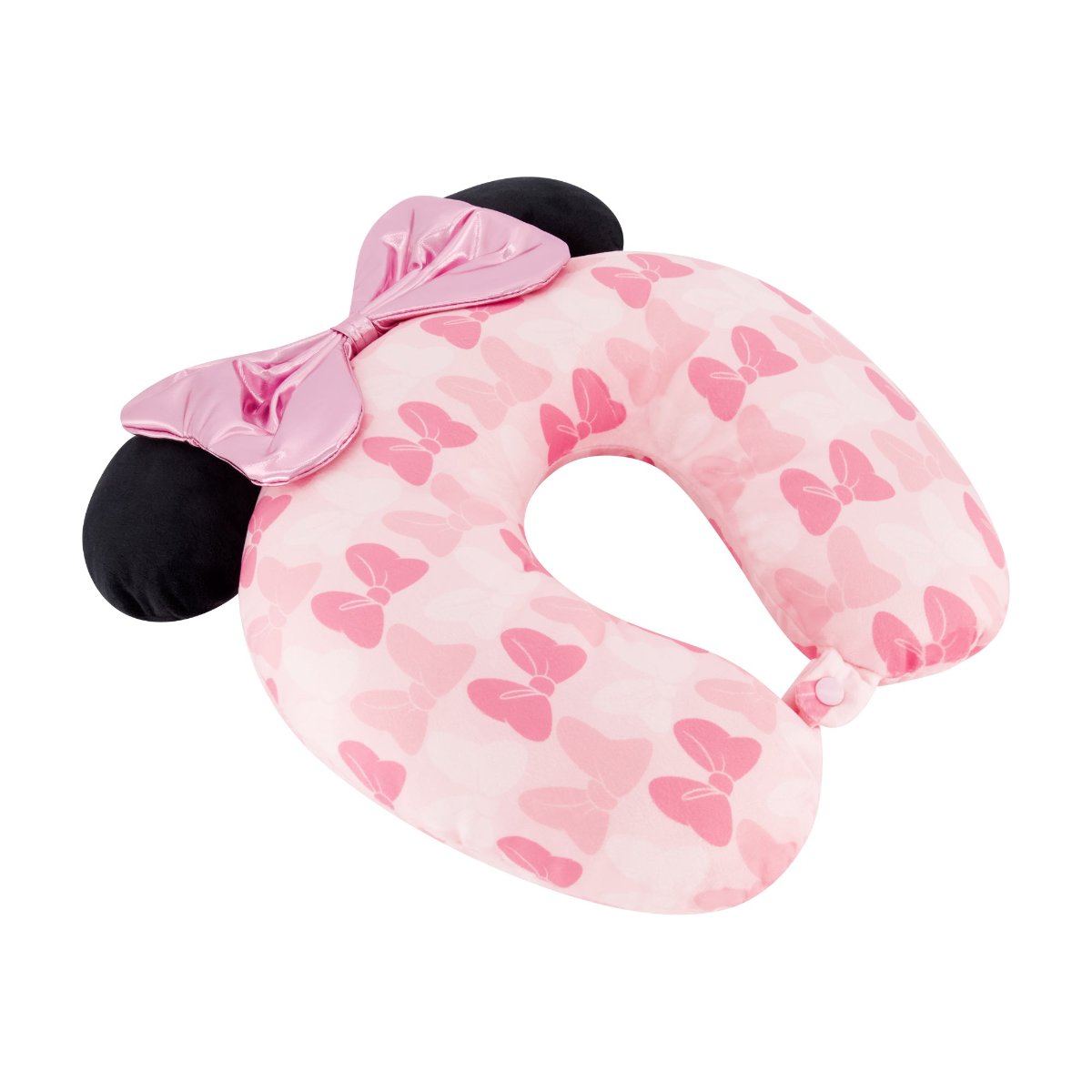 Disney Minnie Mouse Blush bows 3D ears and bow travel pillow