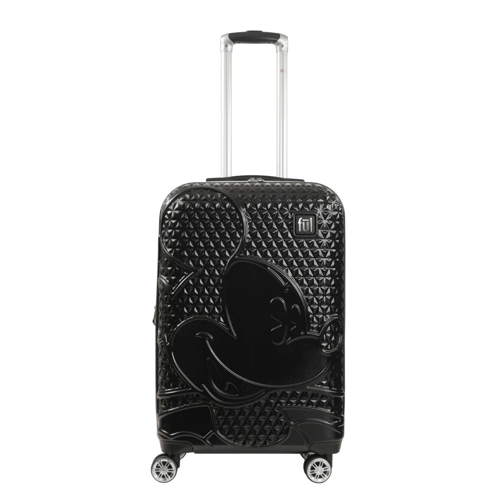 FUL Disney Textured Mickey Mouse 26" Hardside 8 Wheel Spinner Suitcase