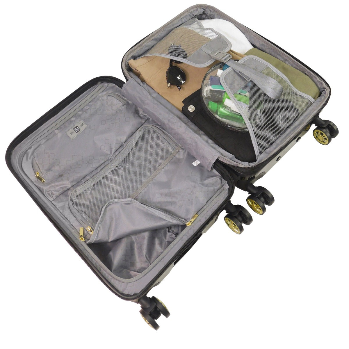 Ful Groove 22" Expandable Hardside Spinner luggage,  Black