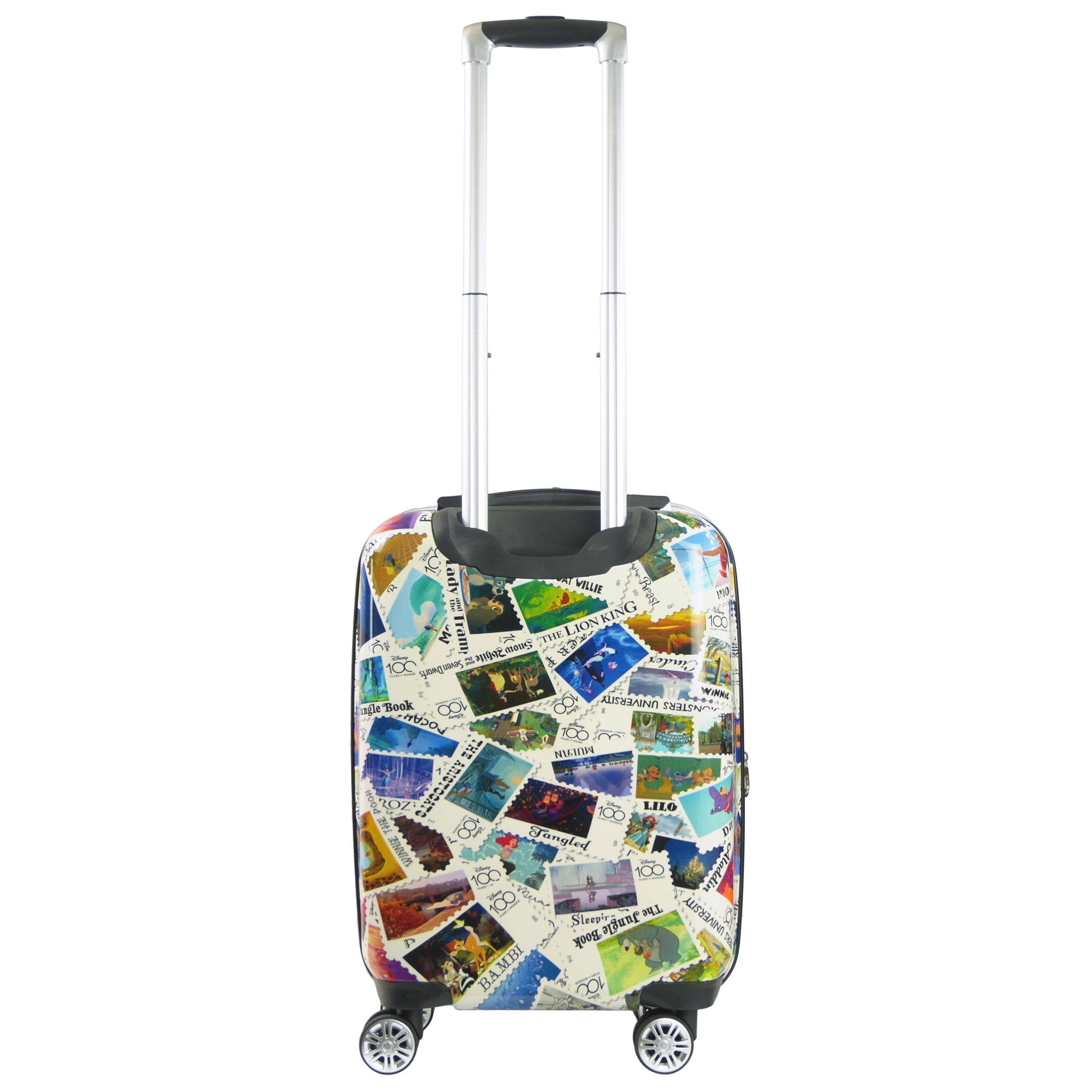 Disney Ful 100 Years Stamps 22" Carry On Hardside Spinner Suitcase