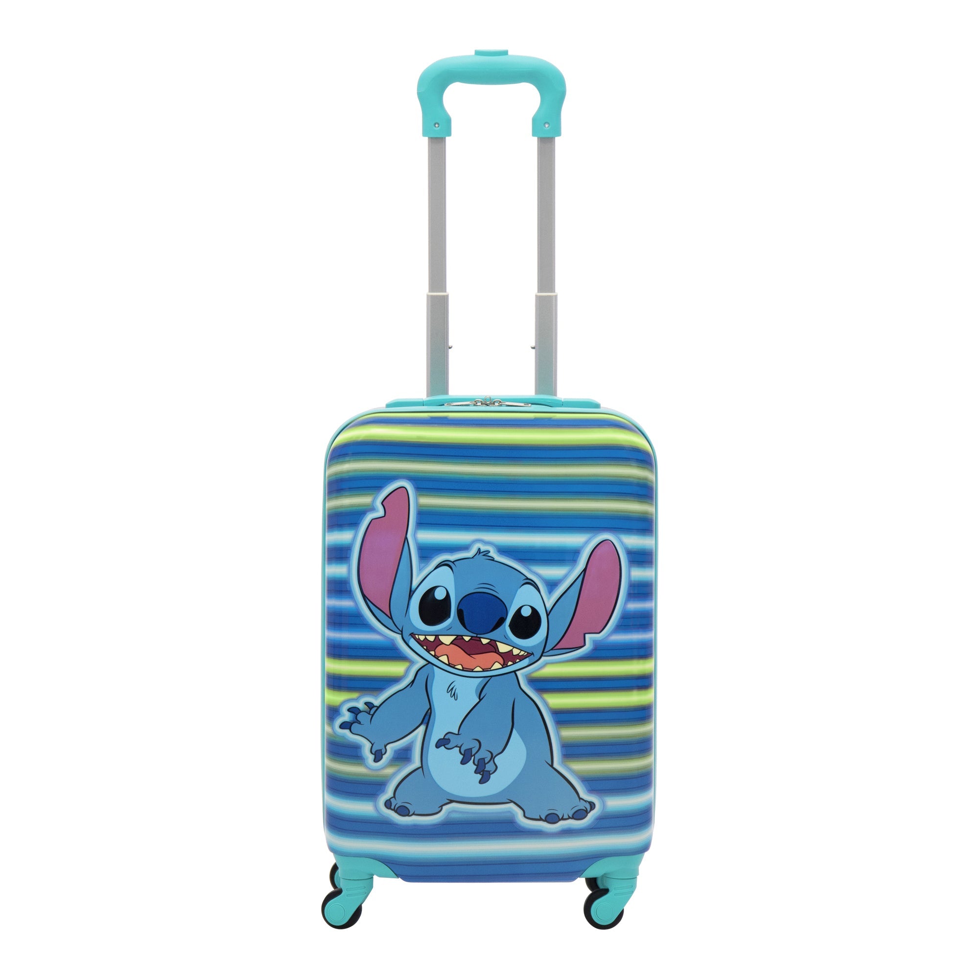 Disney Ful Stitch Neon All Over Print Kids 21" Hardside Suitcase