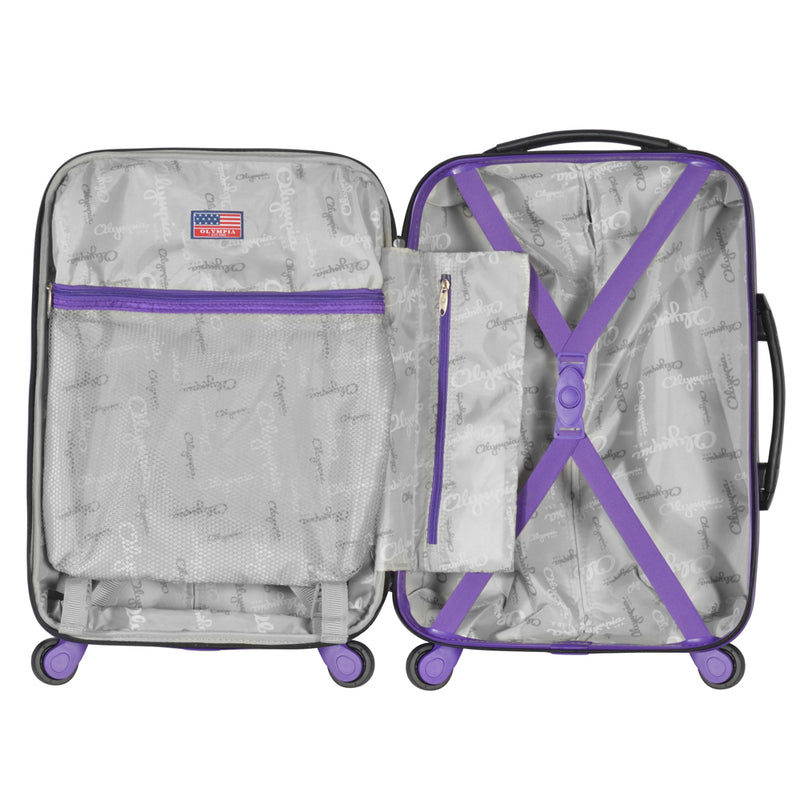 Olympia Apache II 3 Piece Hardside Spinner Luggage Set