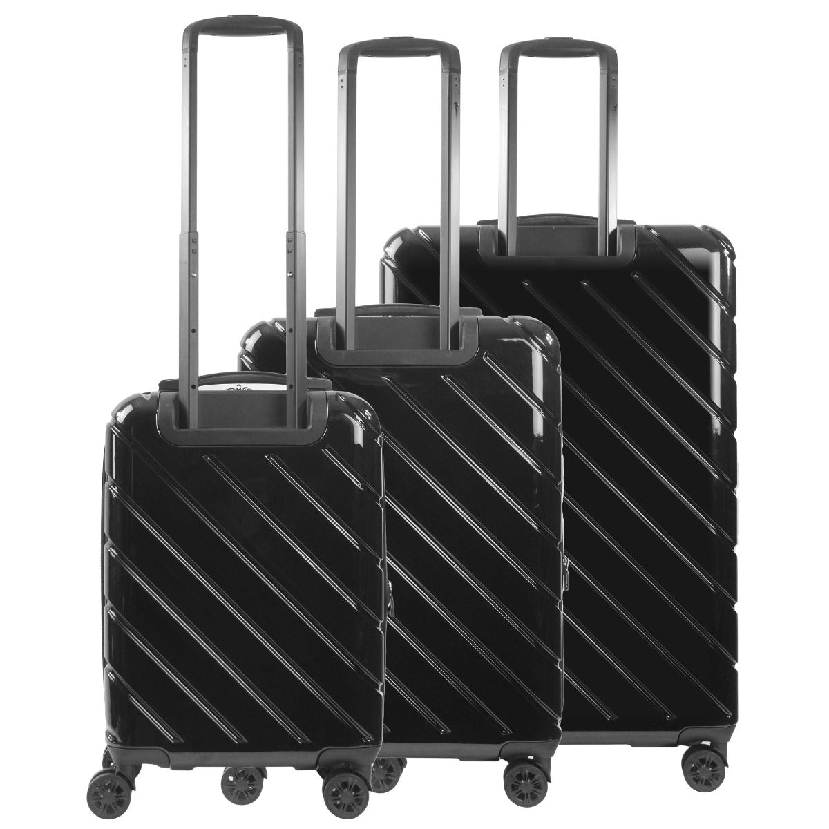 Ful Velocity Expandable Hardside Spinner 3 Pcs Set, Black
