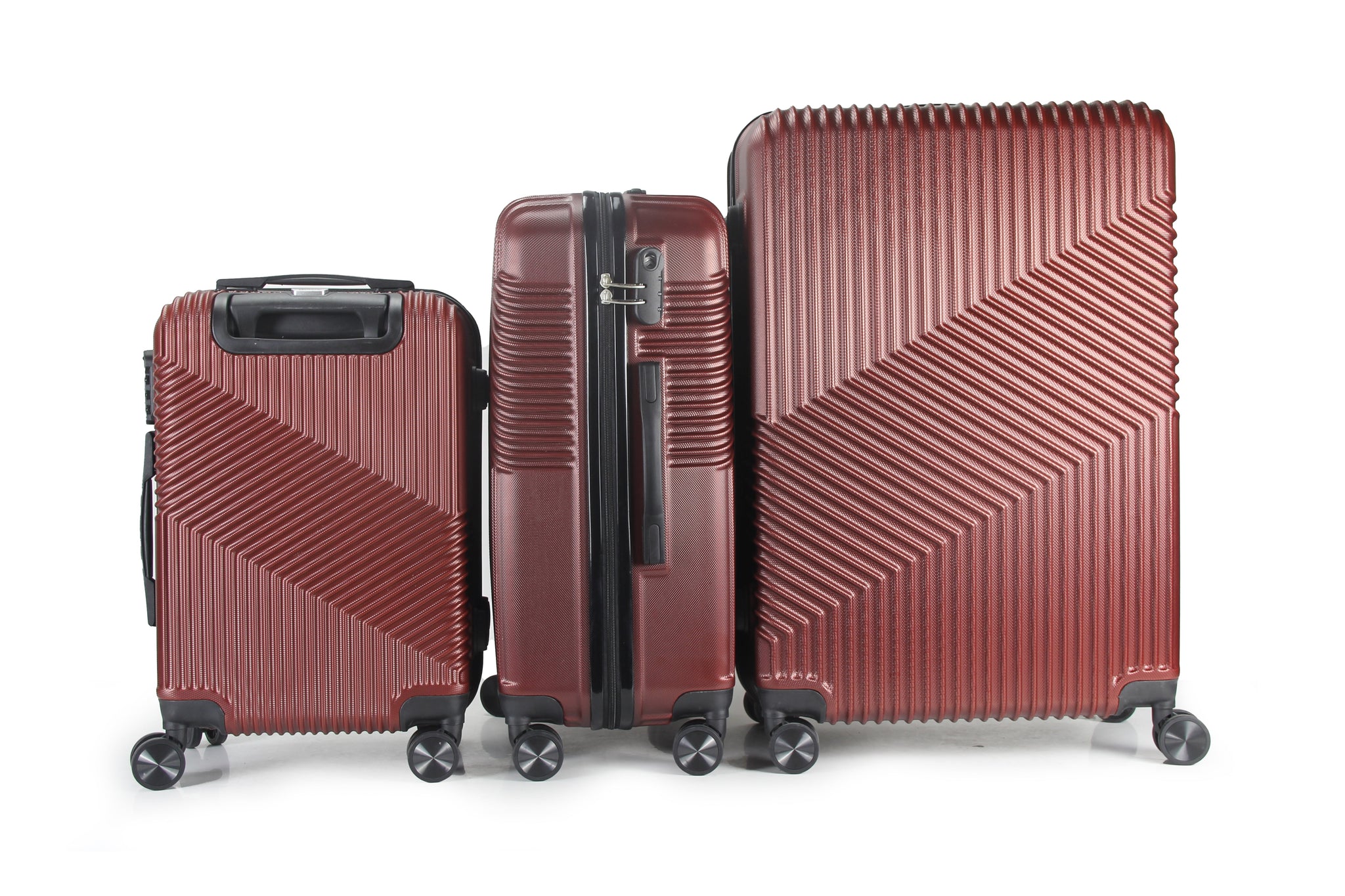 Mirage Aida 3 Piece Hardside Spinner Luggage Set