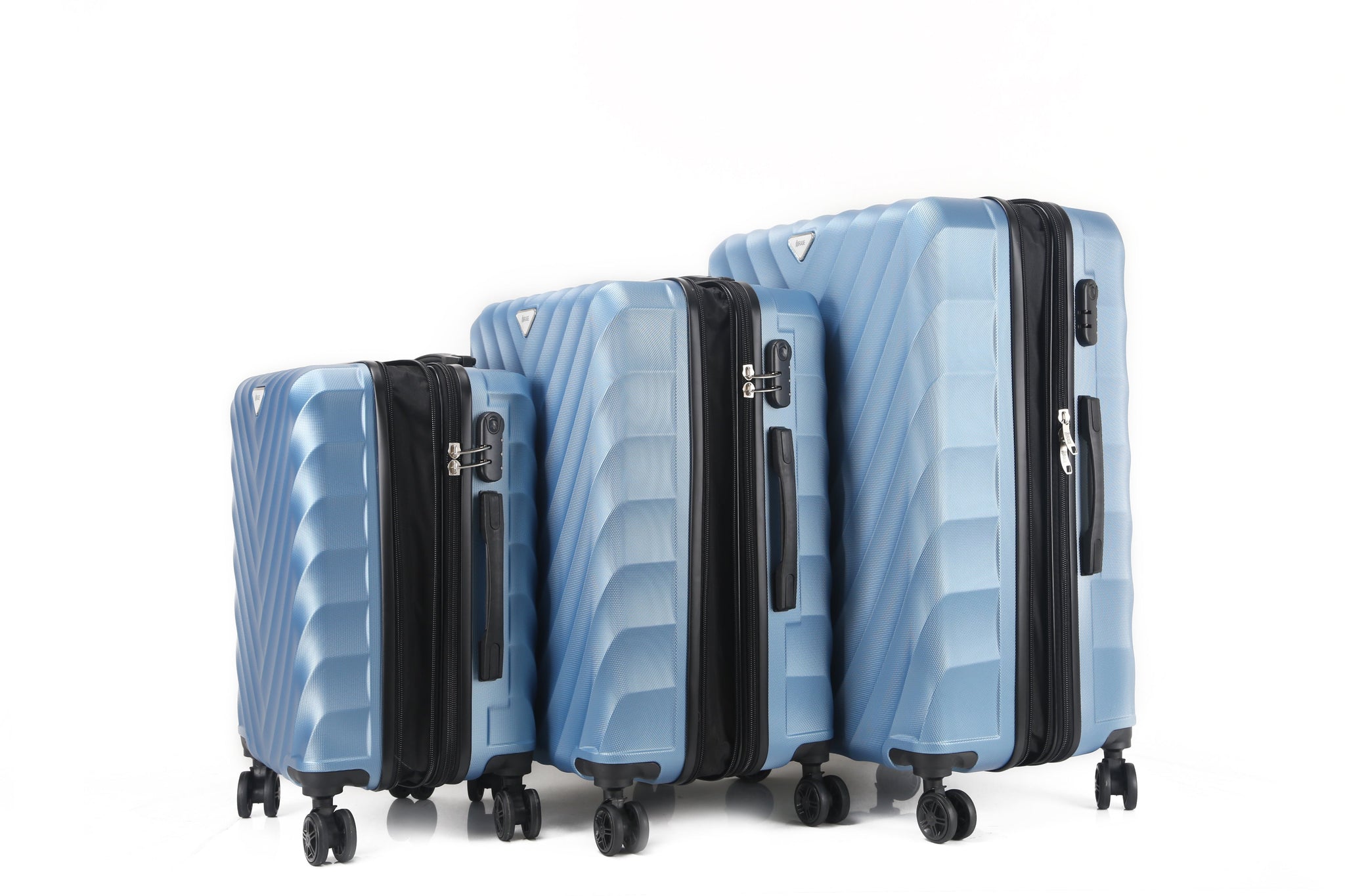 Mirage Ryan 3 Piece Hardside Spinner Luggage Set