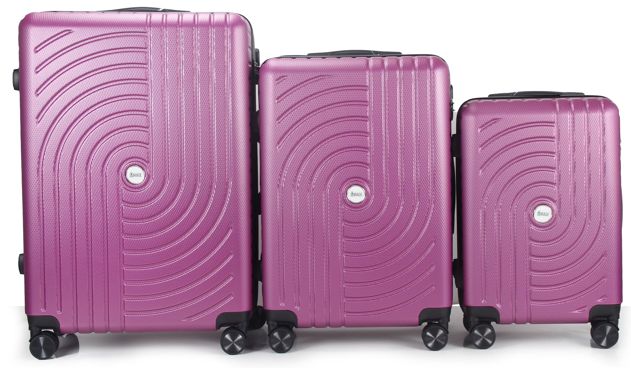 Mirage Sally 3 Piece Hardside Spinner Luggage Set
