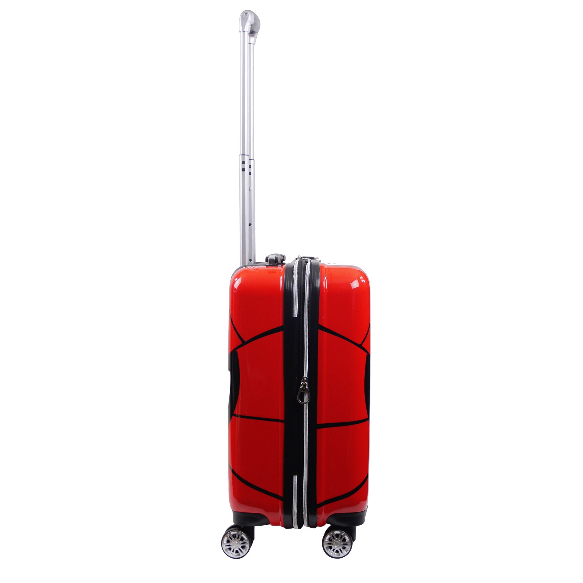 Marvel Spiderman Mask FŪL 21" Hard Rolling Luggage, Red