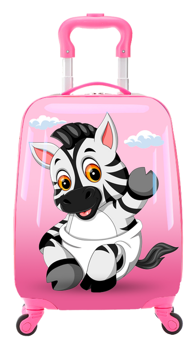 Tucci Italy Kids Lil Zebra 2 Piece Hardside Luggage Set LuggageChannel