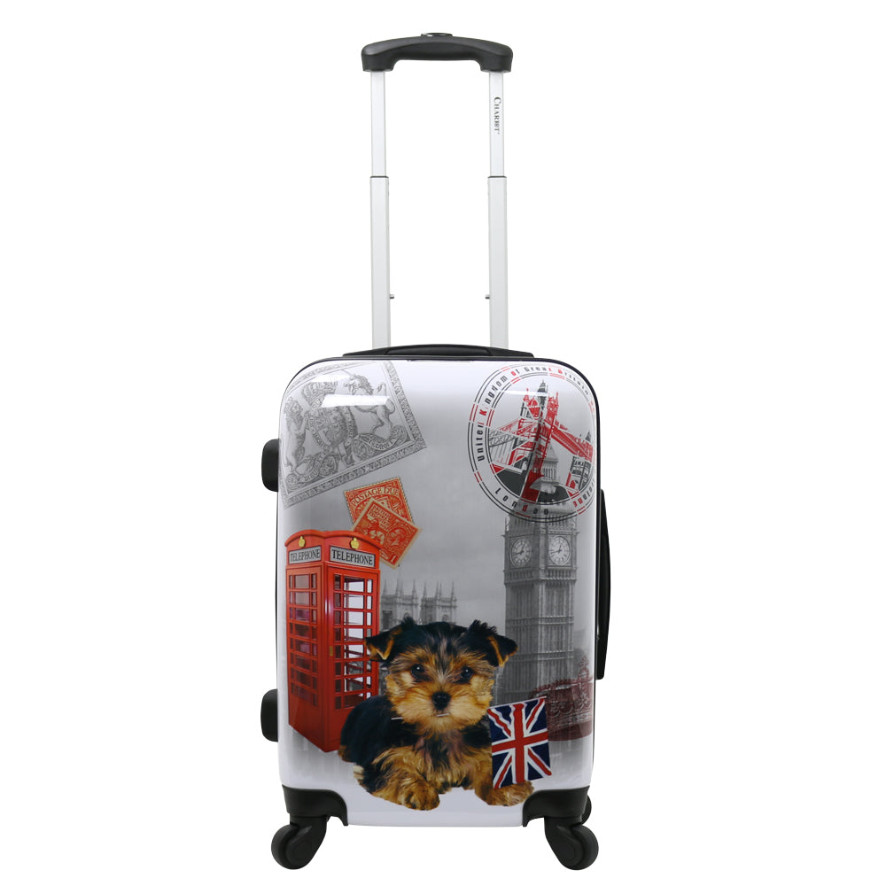 Chariot Dogs 3-Piece Hardside Lightweight Upright Spinner Luggage Set