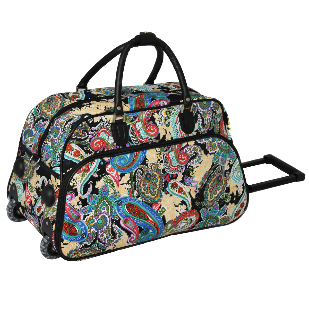 CalBags Paisley 21" Rolling Carry-On Duffel Bags