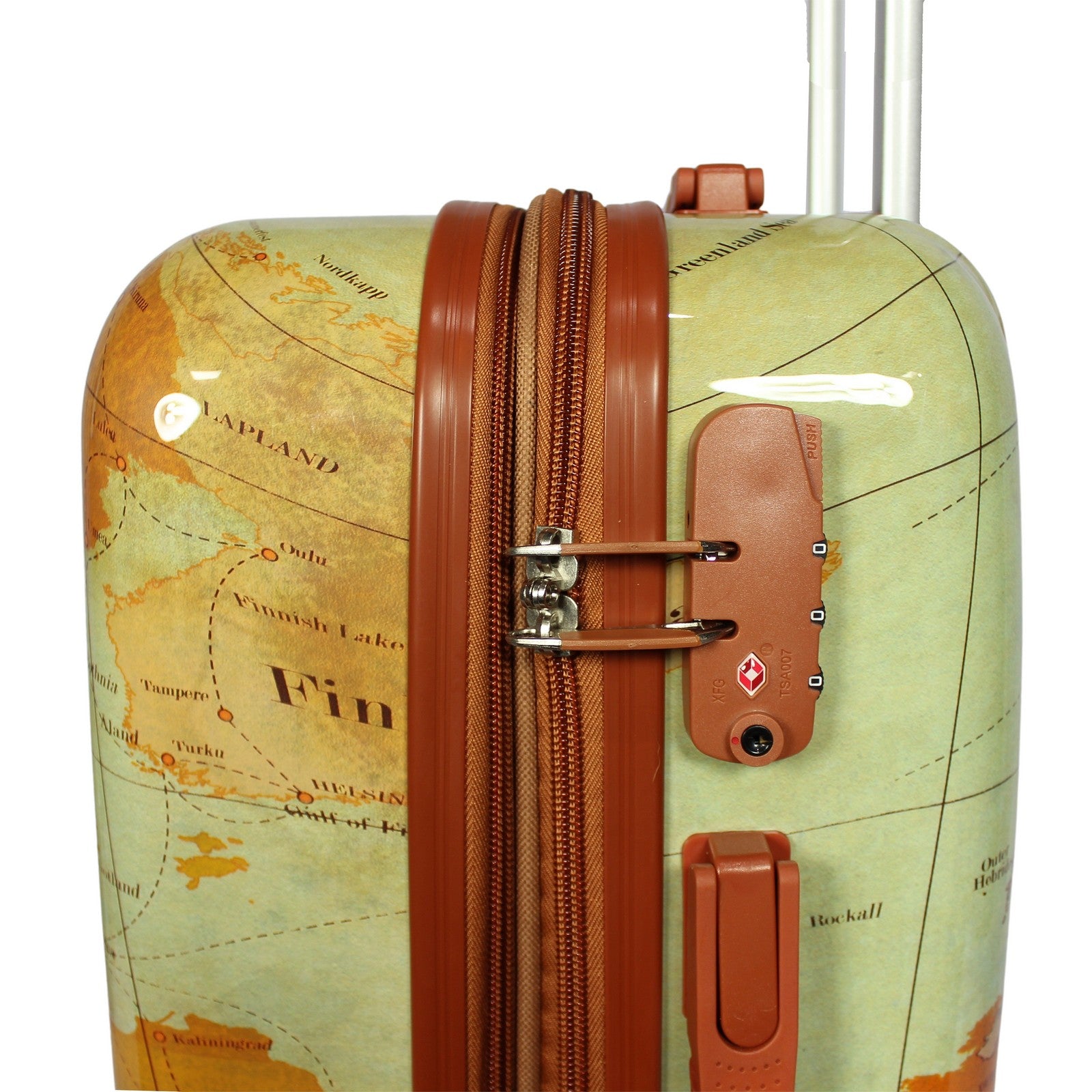 World Traveler Europe 28-Inch Expandable Spinner Luggage with TSA Lock