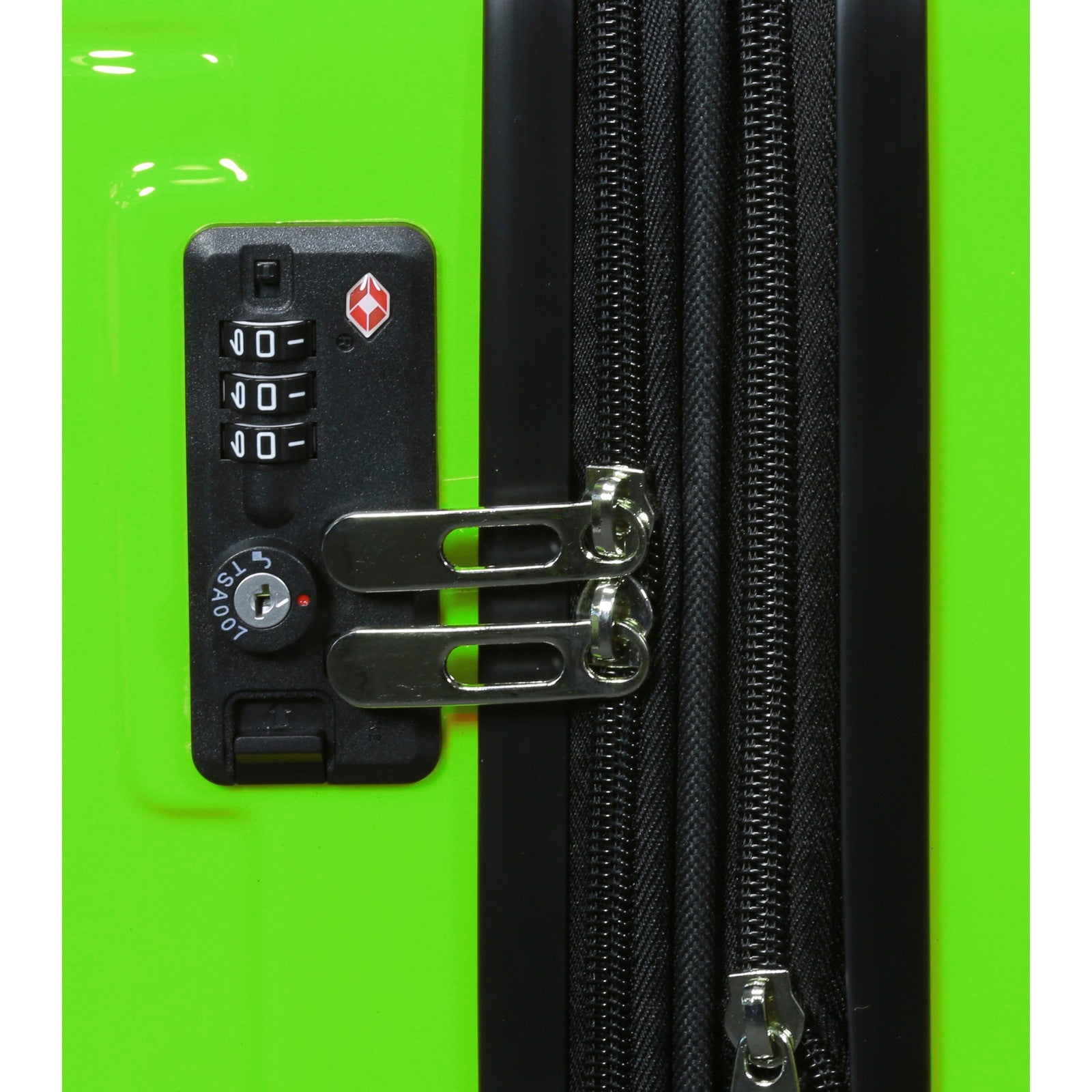 World Traveler Contour 20-Inch Carry-On Lightweight Polycarbonate Hardside Expandable Spinner Luggage with TSA Lock - Apple Green