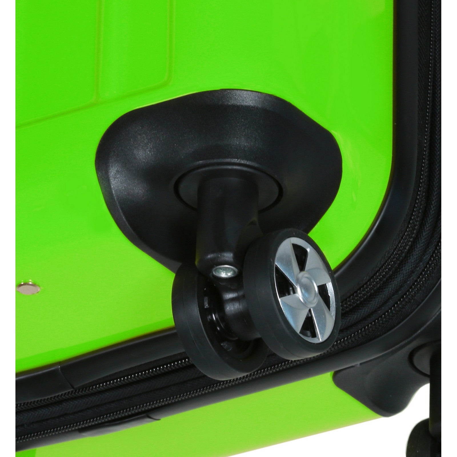 World Traveler Contour 20-Inch Carry-On Lightweight Polycarbonate Hardside Expandable Spinner Luggage with TSA Lock - Apple Green