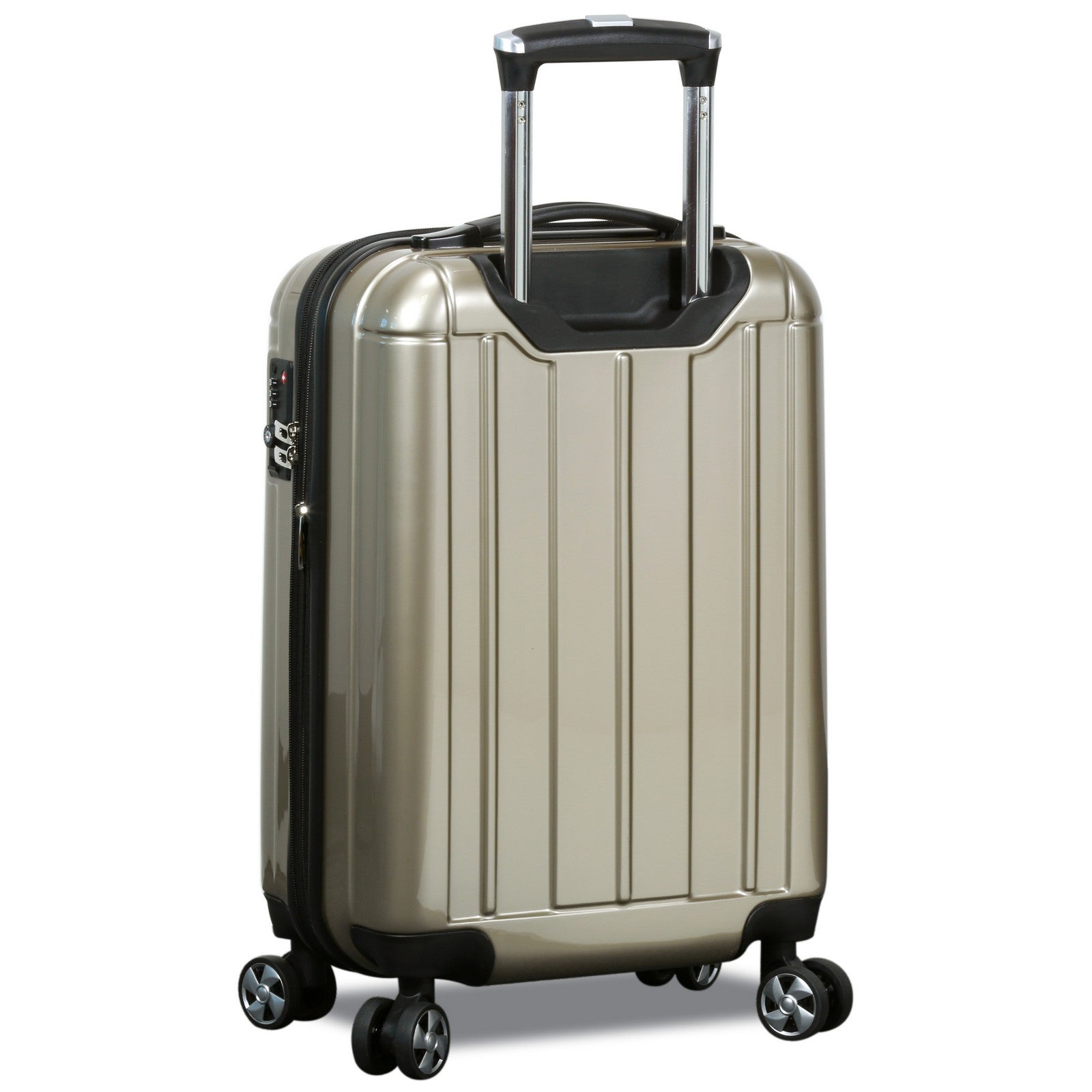 World Traveler Contour 24-Inch Lightweight Polycarbonate Hardside Expandable Spinner Luggage with TSA Lock - Apple Green