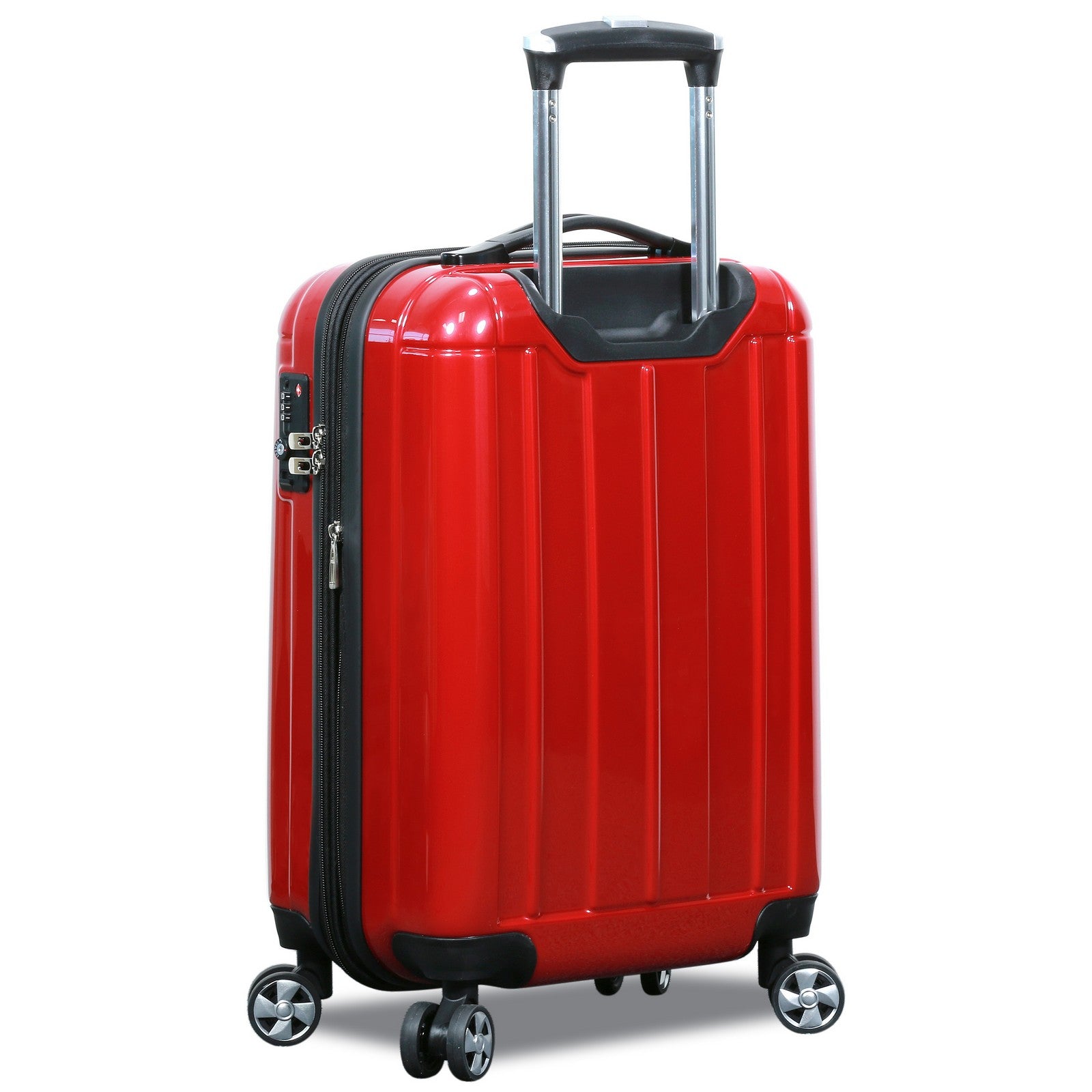 World Traveler Contour 20-Inch Carry-On Lightweight Polycarbonate Hardside Expandable Spinner Luggage with TSA Lock - Apple Green