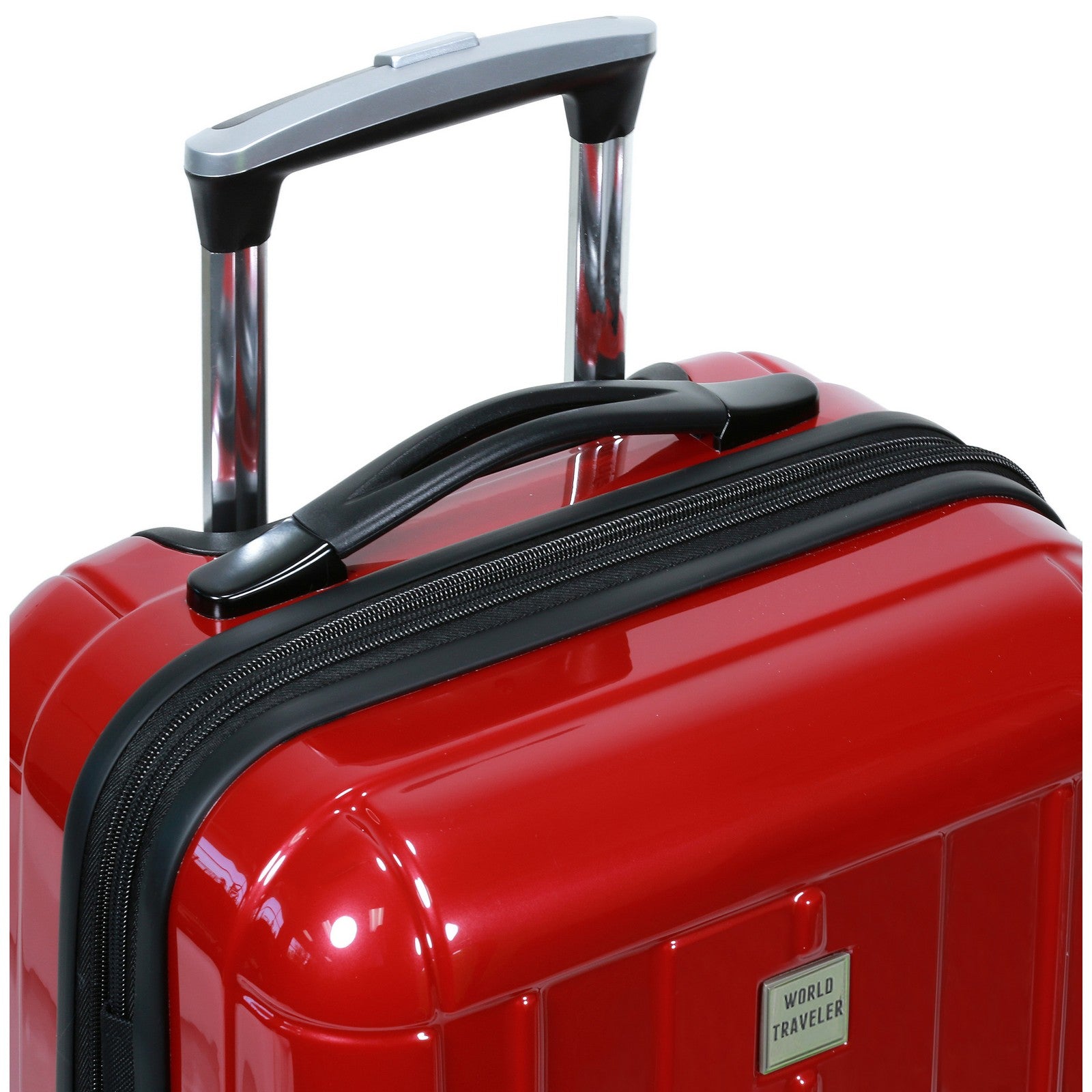 World Traveler Contour 20-Inch Carry-On Lightweight Polycarbonate Hardside Expandable Spinner Luggage with TSA Lock - Apple Green