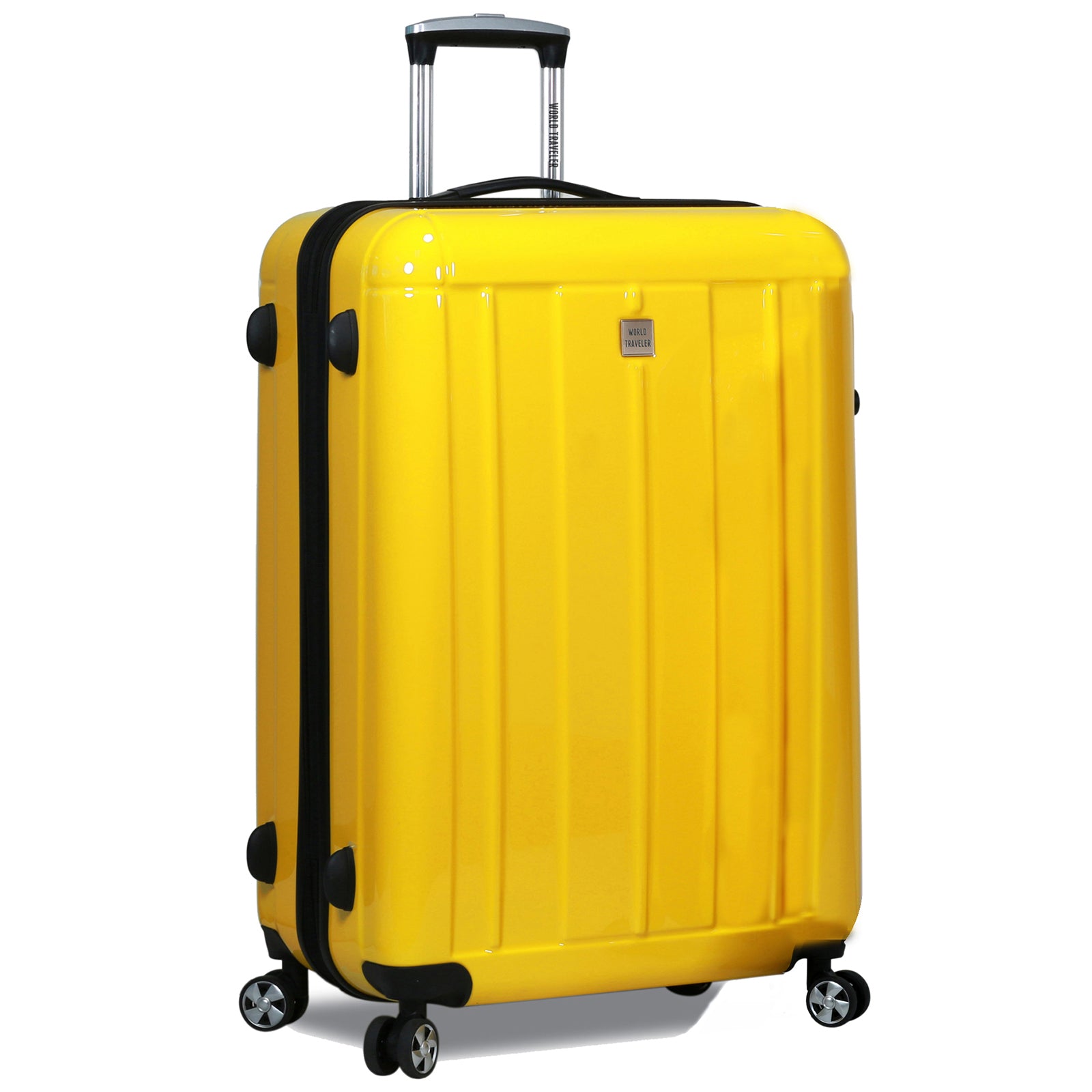 World Traveler Contour 28-Inch Lightweight Polycarbonate Hardside Expandable Spinner Luggage with TSA Lock - Apple Green