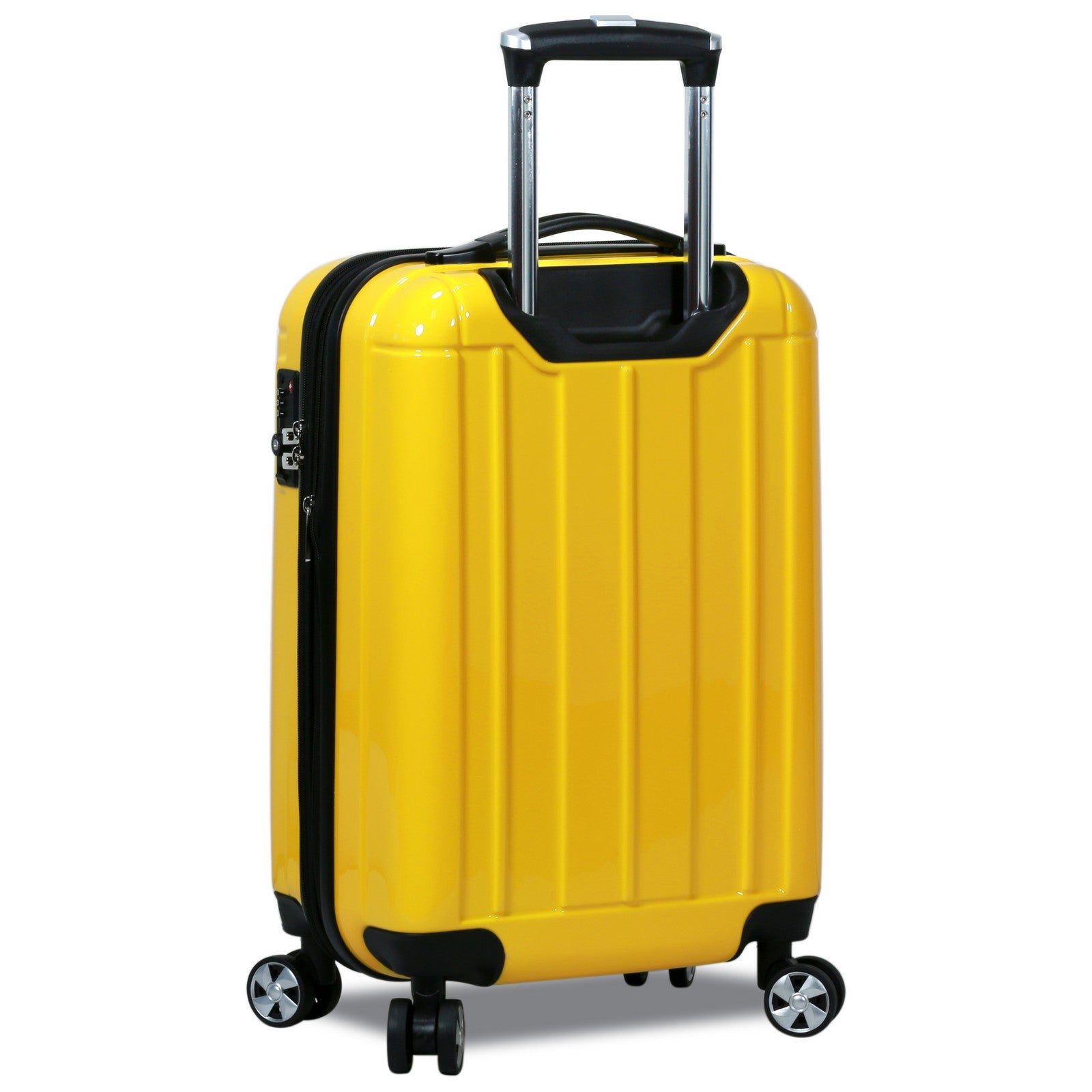 World Traveler Contour 24-Inch Lightweight Polycarbonate Hardside Expandable Spinner Luggage with TSA Lock - Apple Green