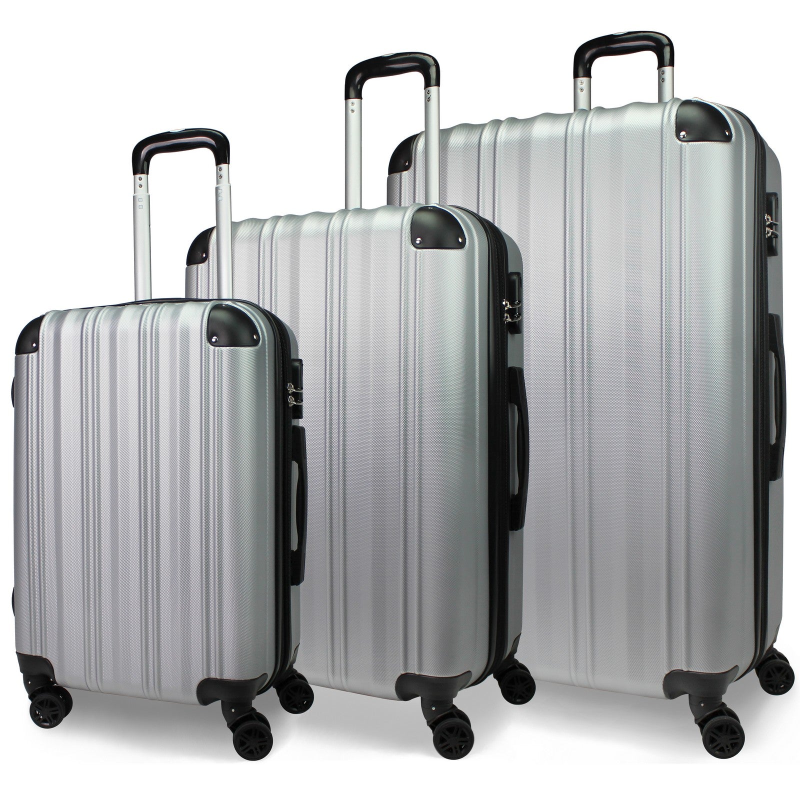 World Traveler Kemyer Quest 3-Piece Expandable Hardside  Spinner Luggage Set