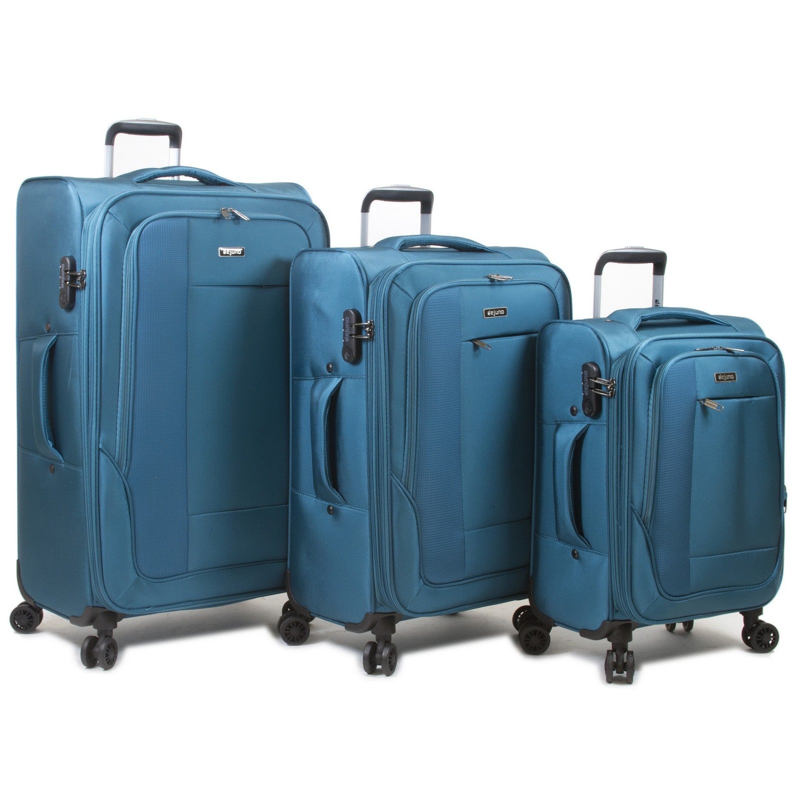 Dejuno Twilight Lightweight Nylon 3-Piece Spinner Luggage Set