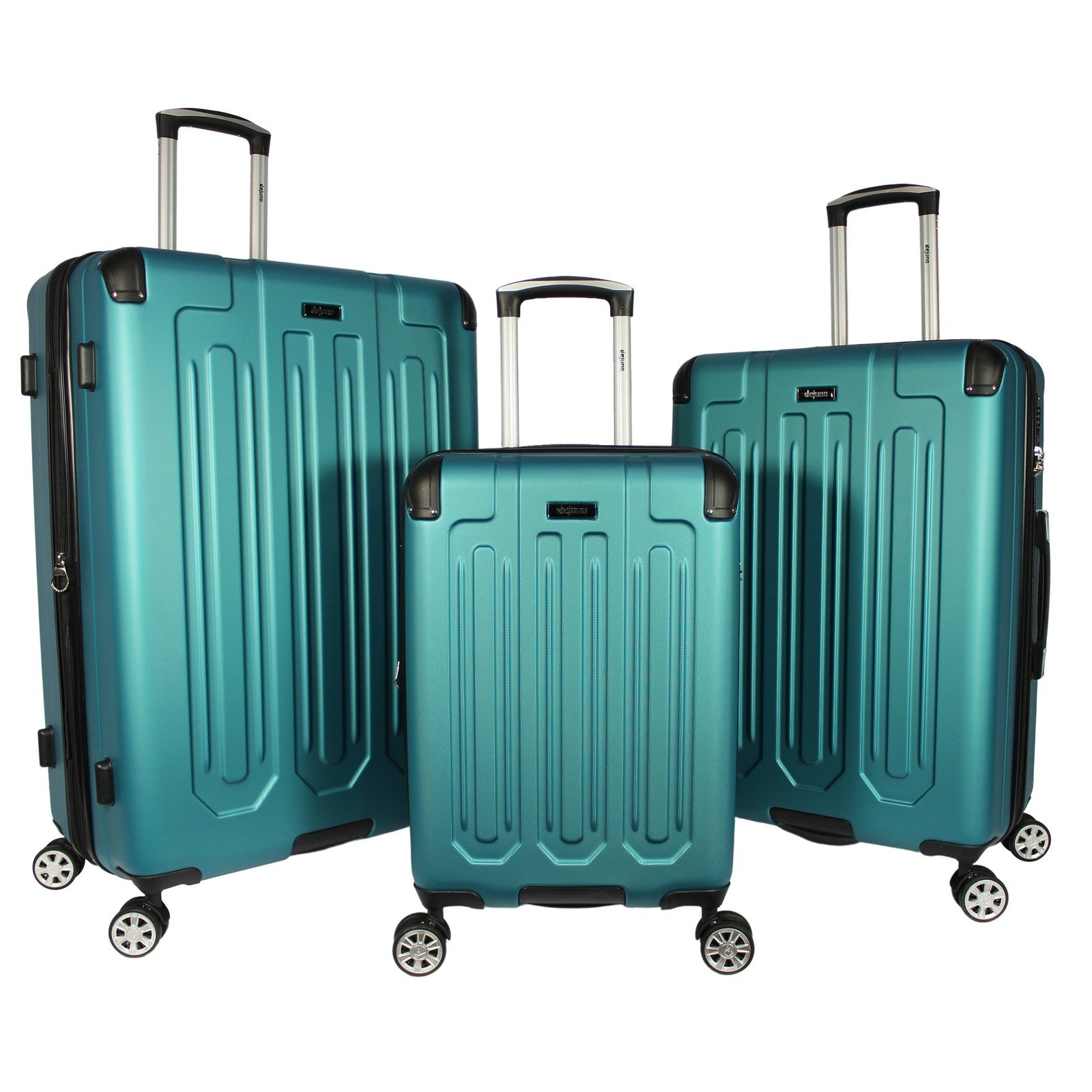 Dejuno Tutin 3-Piece Hardside Spinner Luggage Set With TSA Lock