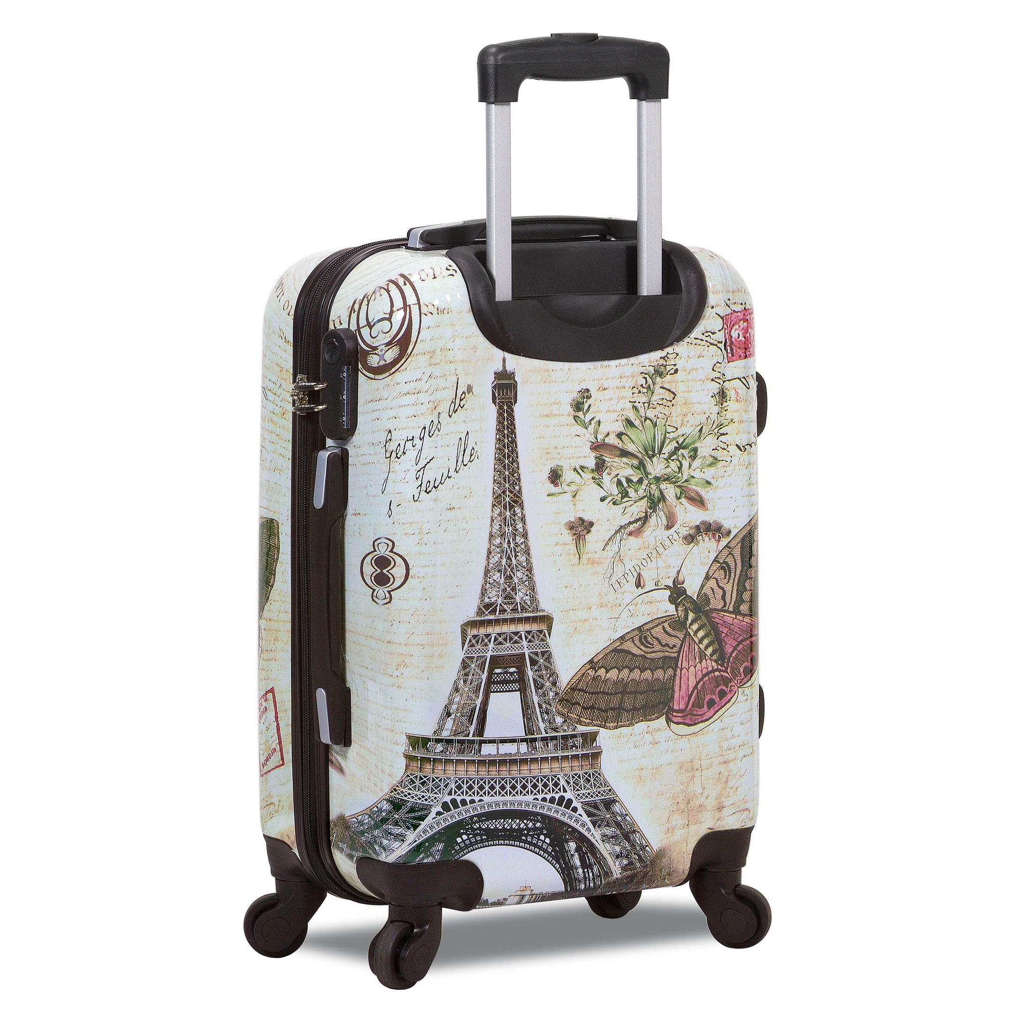 World Traveler Destinations 3-Piece Hardside Spinner Luggage Set - Paris