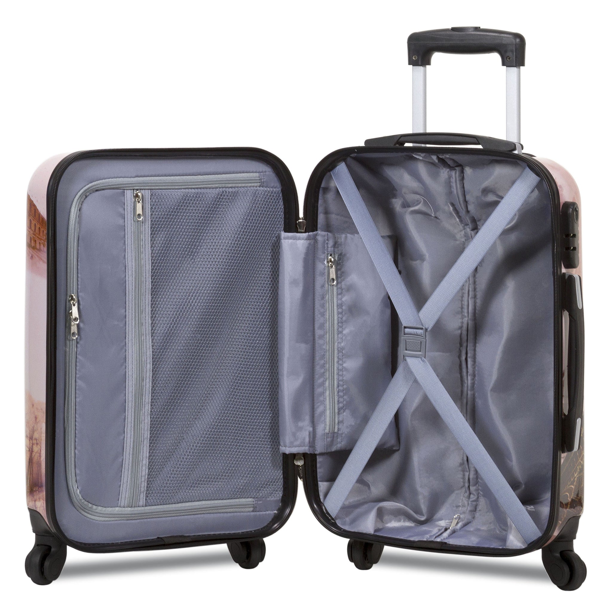 World Traveler Paris Collection 3-Piece Hardside Spinner Luggage Set