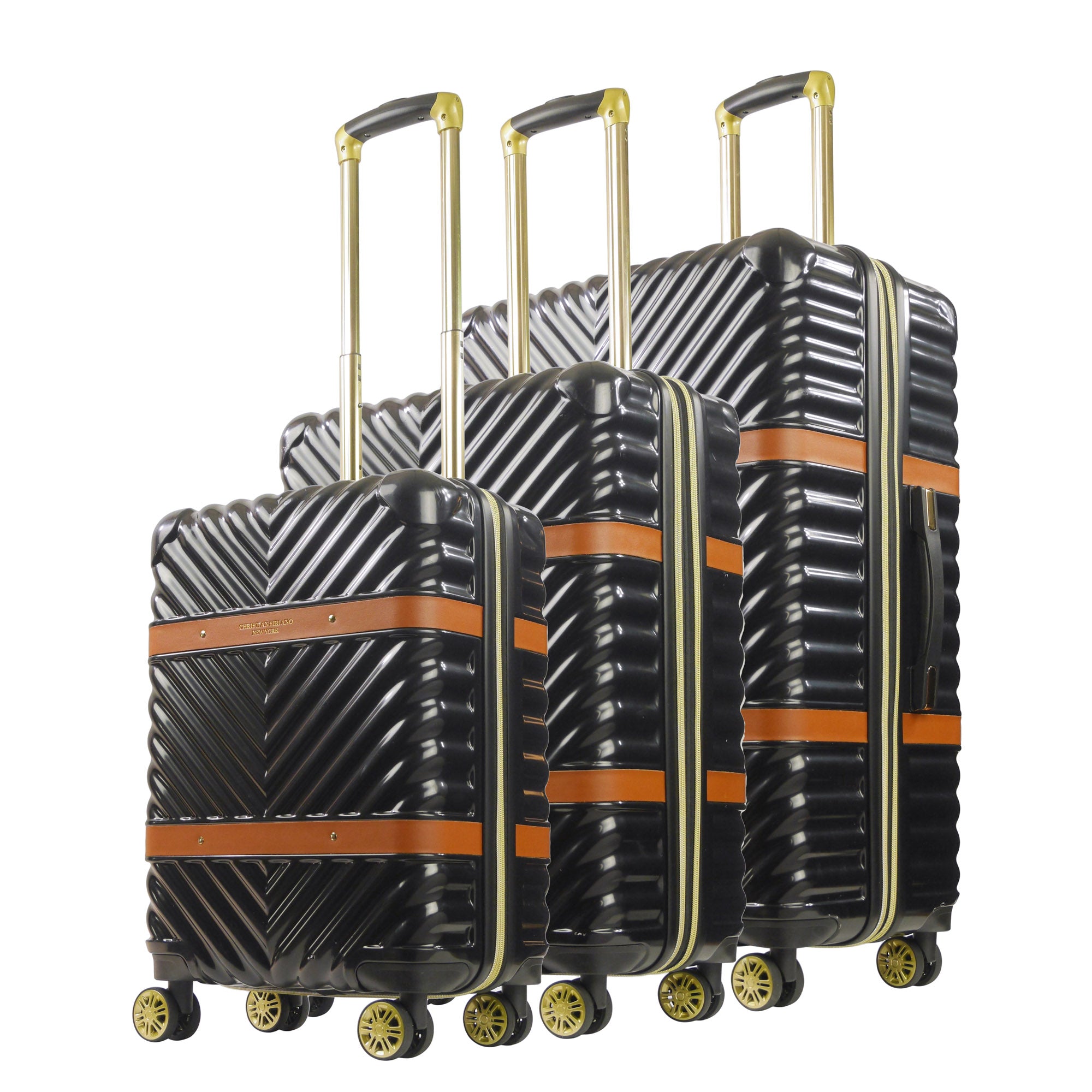 Christian Siriano Stella Hardside 3 Piece Spinner Luggage Set