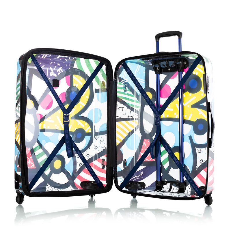 Heys Britto ButterflyTransparent 30" Hardside Spinner Suitcase