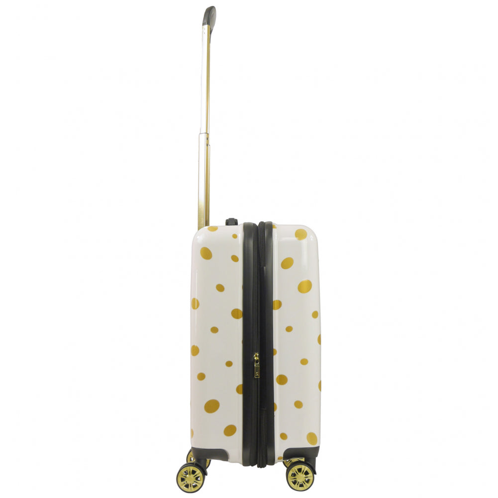 Ful Impulse Mixed Dots 22" Hardside Spinner Carry On Suitcase