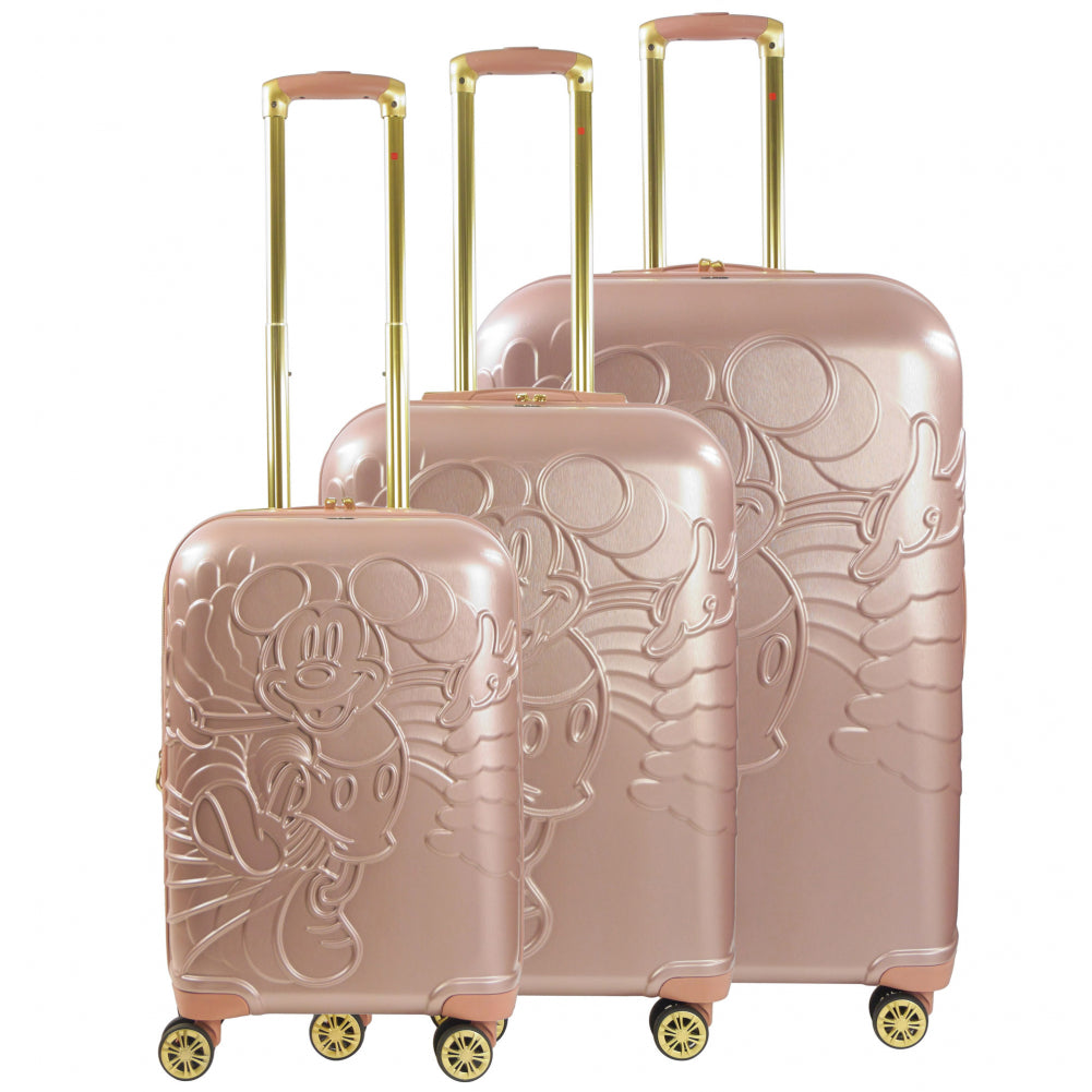 Disney Minnie Mouse Rolling Luggage 3 Piece Set Taupe