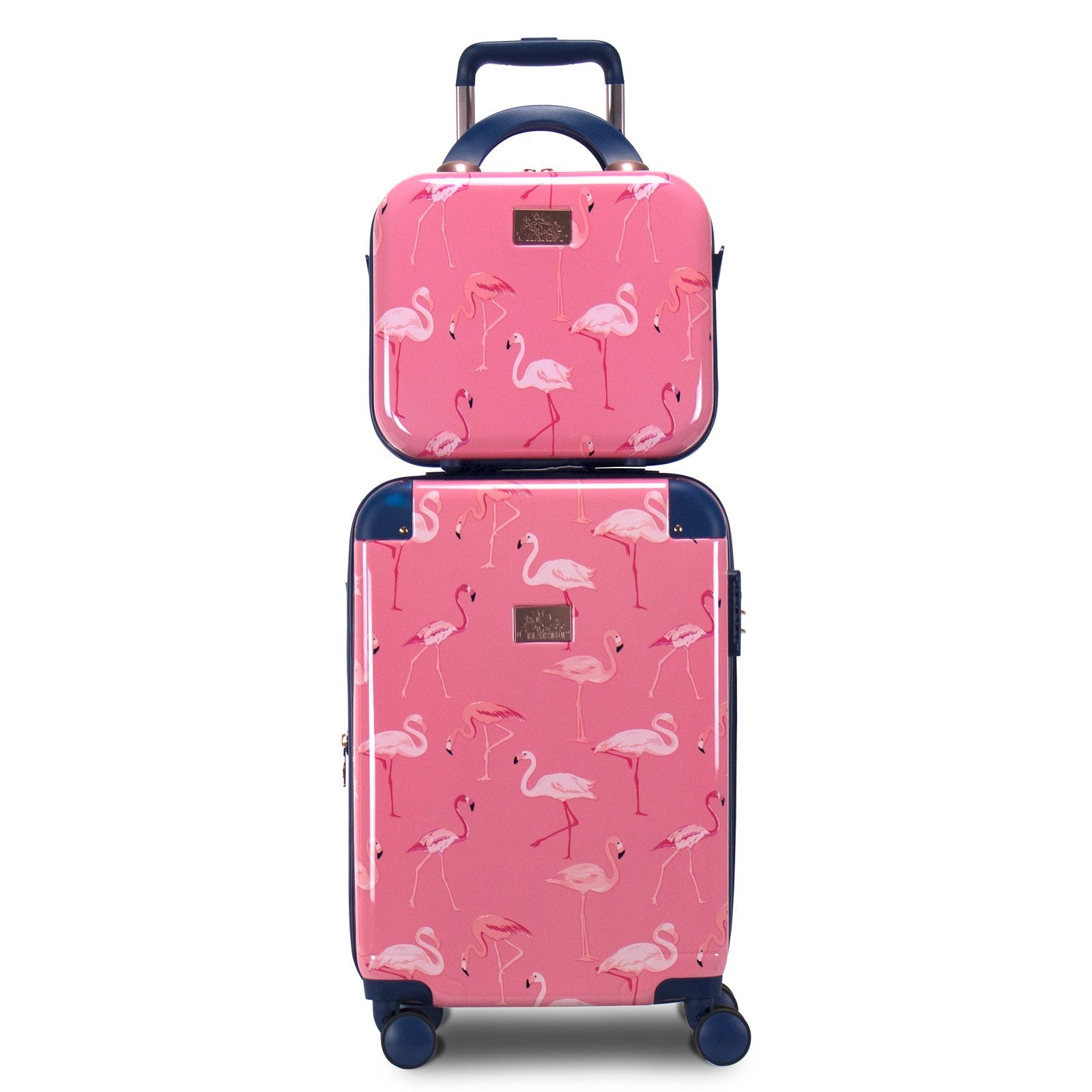 Chariot Park Avenue Hardside 2 Piece Carry-On Spinner Luggage Set Dotty
